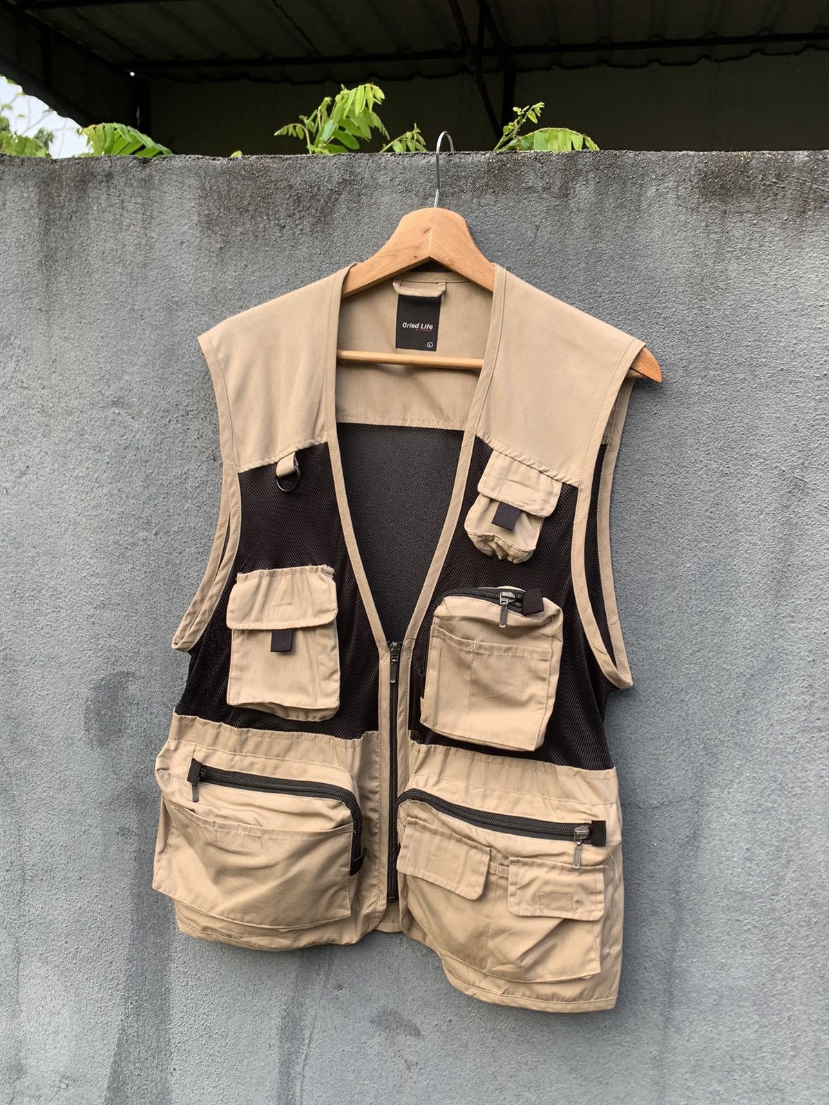 Japanese Brand 👹Vintage Brown Tactical Vest Size US M / EU 48-50 / 2 - 4 Thumbnail