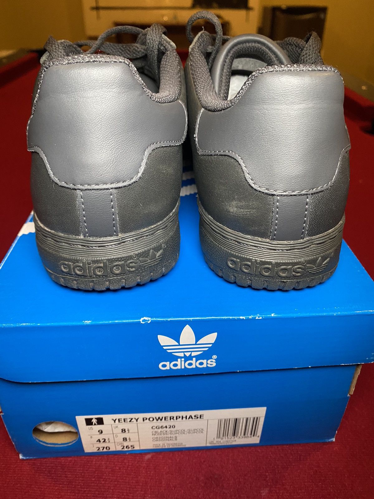 adidas gazelle silver green womens Adidas Yeezy Powerphase Calabasas Core Black Kanye West (CG6420) Men's –  Solestage main image 1