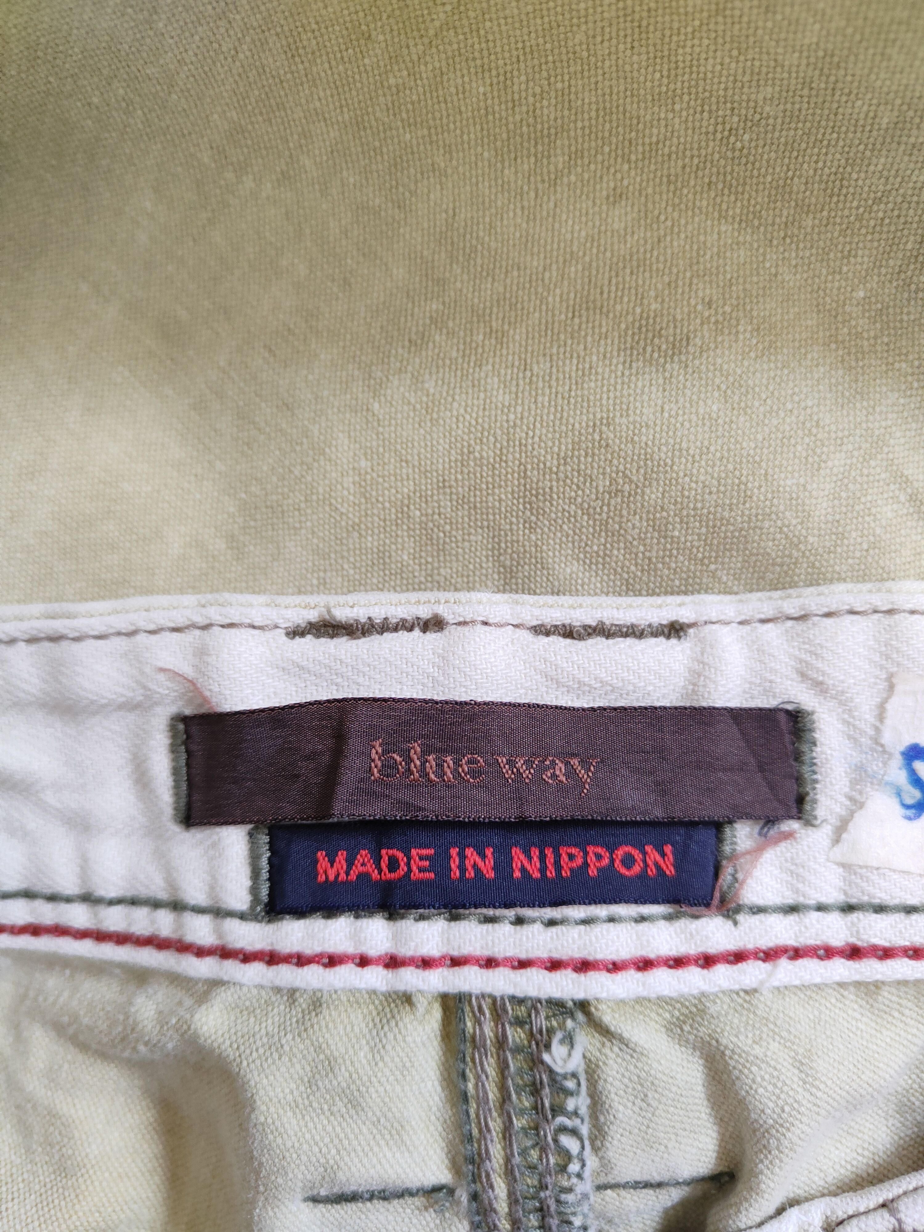 Japanese Brand Blue Way Faded Light Green Tactical Cargo Pants #S559 Size US 34 / EU 50 - 15 Thumbnail