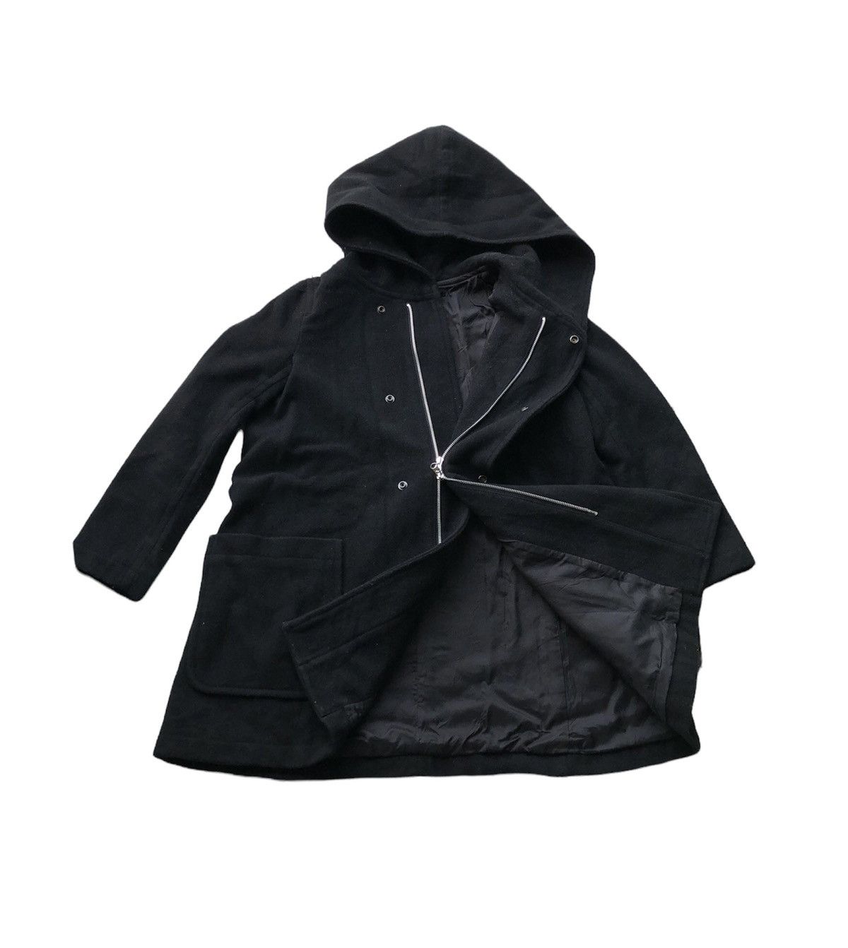 CABANE de ZUCCa × Issey Miyake Rare Cabane De Zucca Issey Miyake Coat Wool Jacket Size S / US 4 / IT 40 - 2 Thumbnail