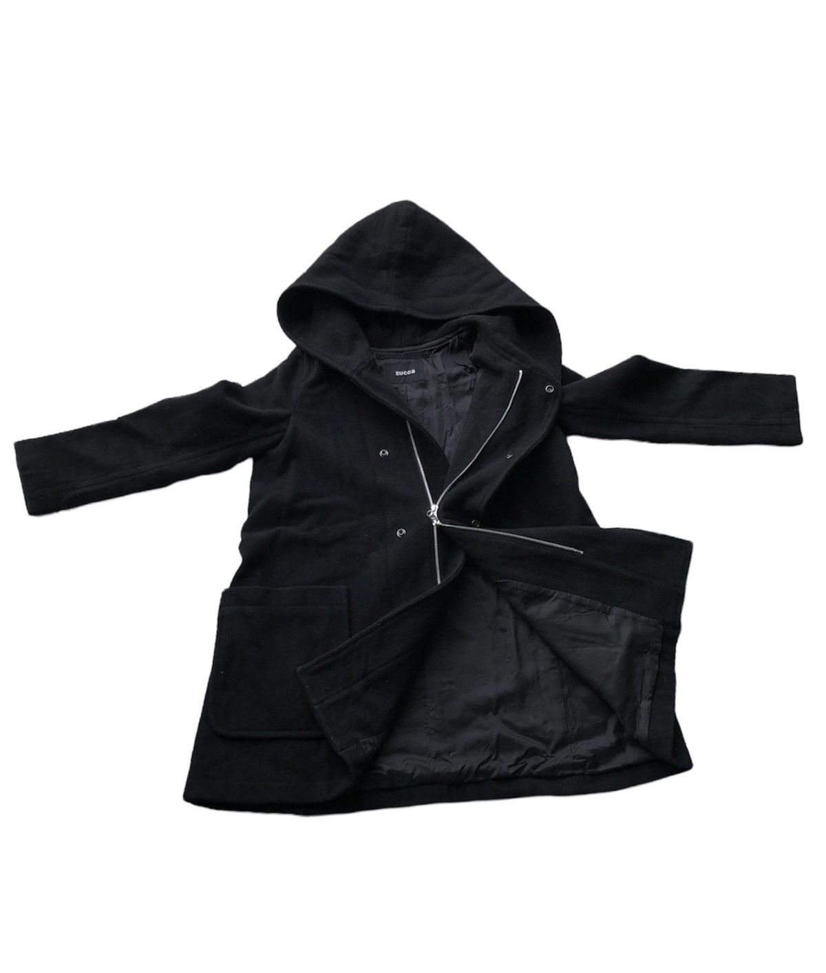 CABANE de ZUCCa × Issey Miyake Rare Cabane De Zucca Issey Miyake Coat Wool Jacket Size S / US 4 / IT 40 - 1 Thumbnail