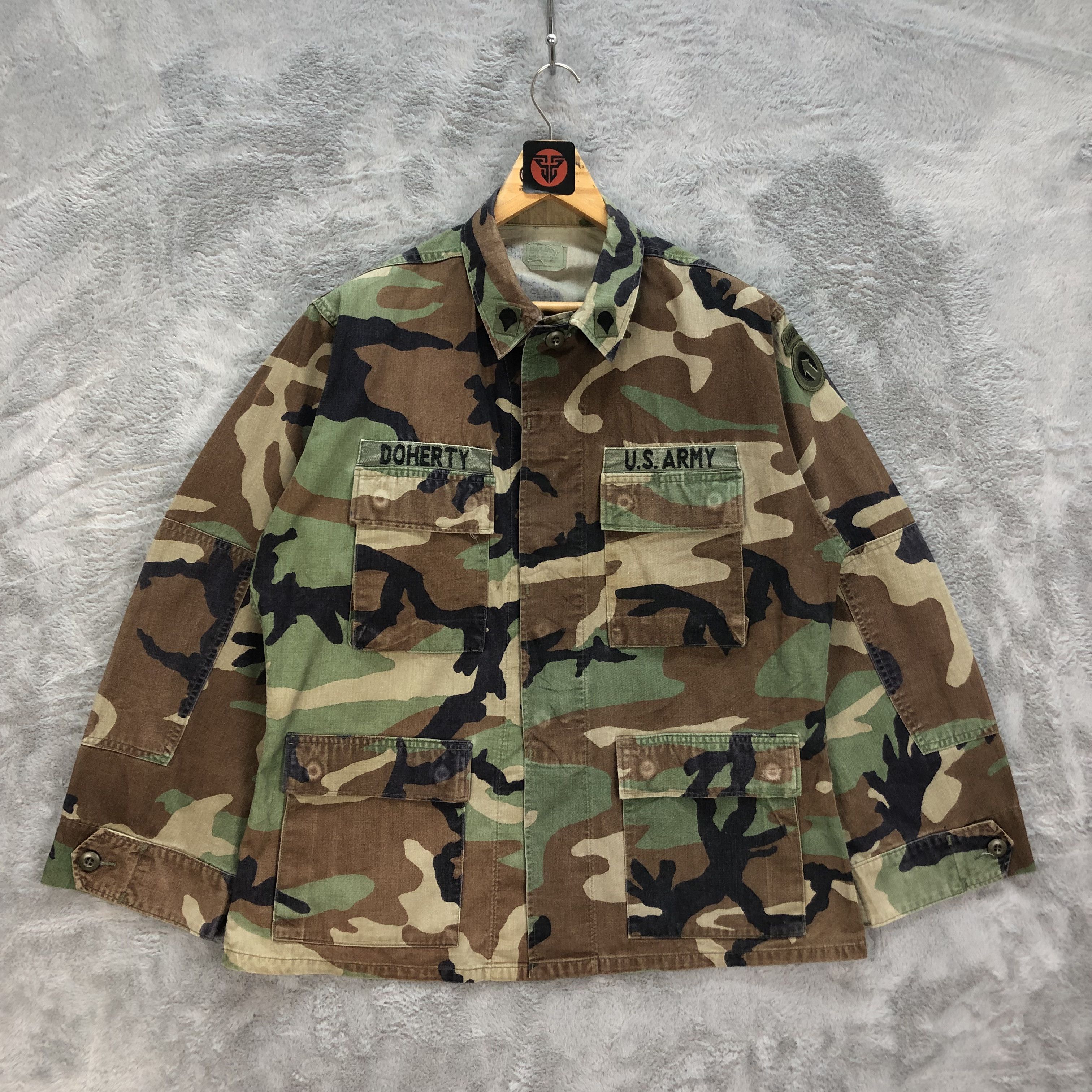 Vintage DOHERTY US ARMY AIRBORNE FIELD JACKET COMBAT JACKET #6341-63 Size US M / EU 48-50 / 2 - 1 Thumbnail