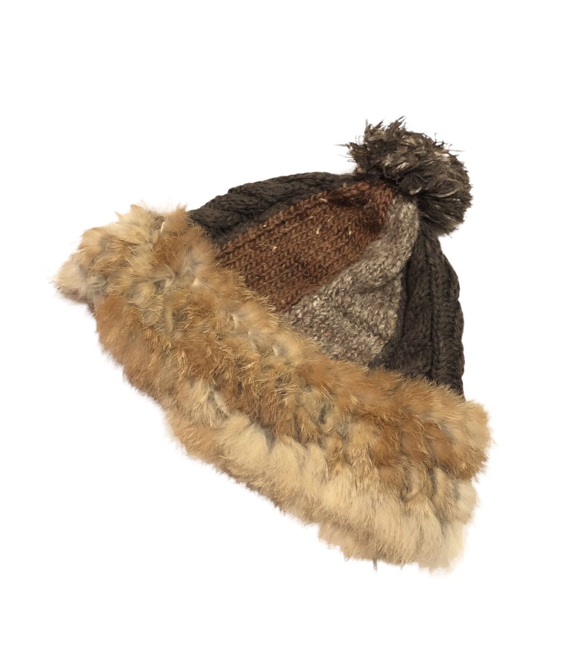 Designer × Japanese Brand Vintage Milsa Fur Beanie Hats Winter Hat Size ONE SIZE - 1 Thumbnail