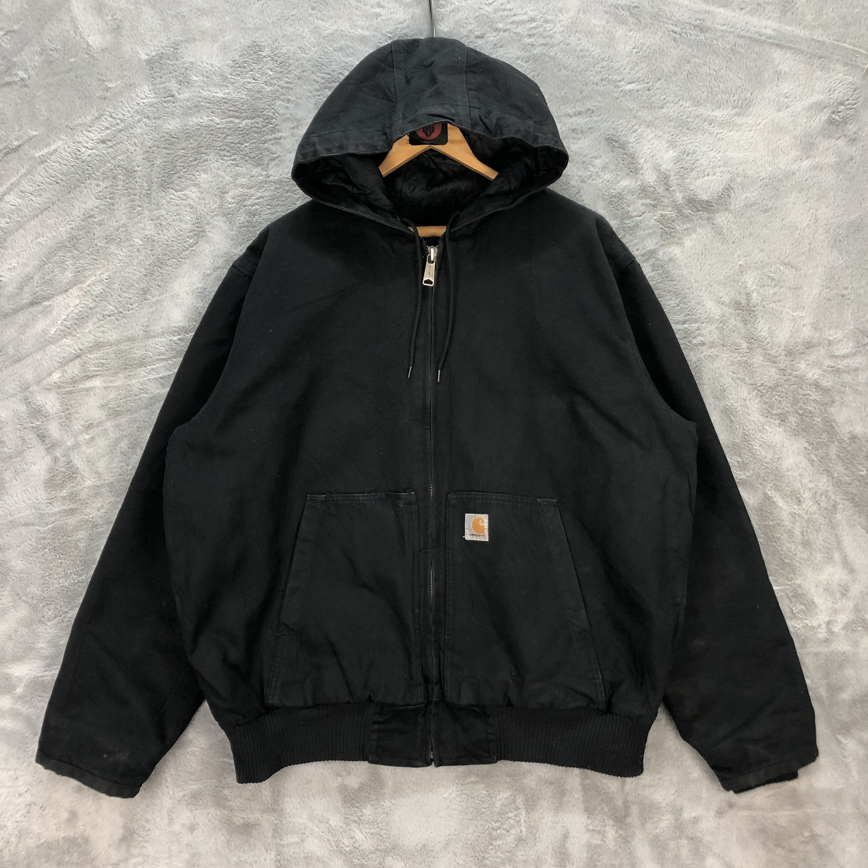 Vintage carhartt hooded jacket sale