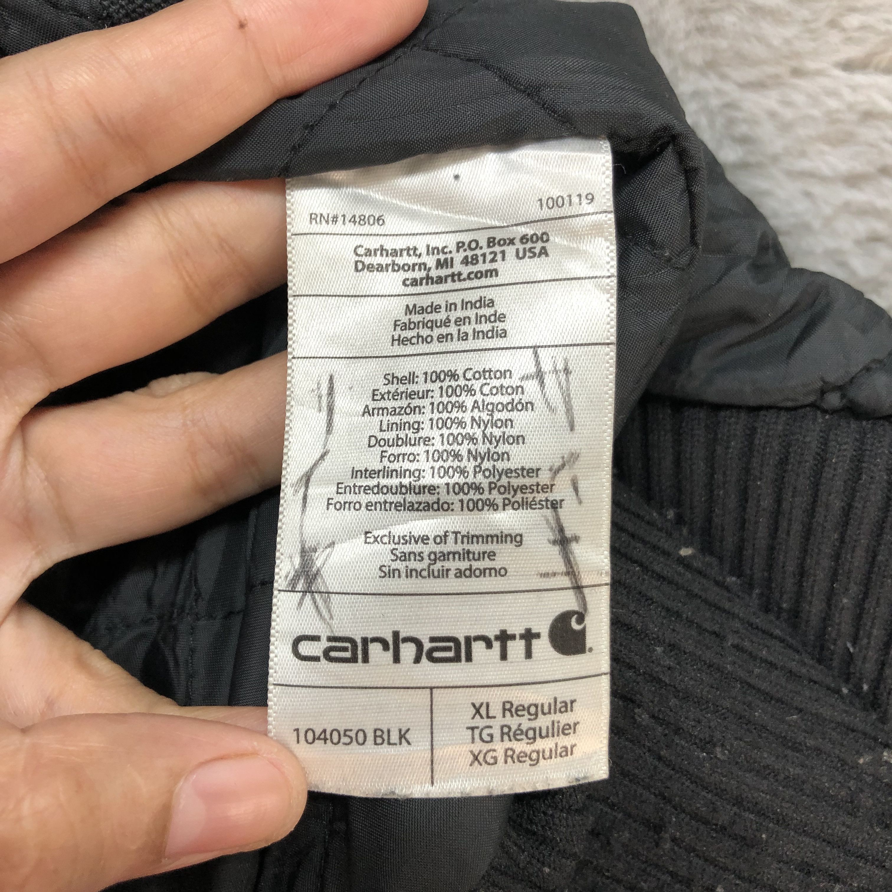 Carhartt CARHARTT HOODED JACKET / DUCK JACKET #6322-60 Size US XL / EU 56 / 4 - 12 Thumbnail