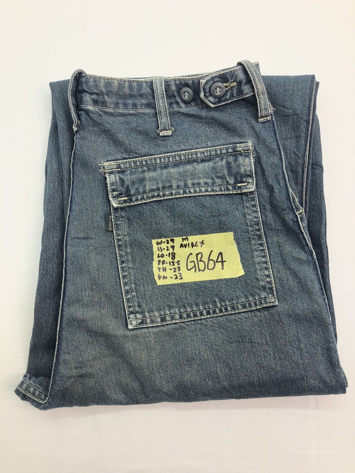 Avirex × Vintage Vintage Averix Fatigue Baker Denim Jeans Size US 29 - 17 Thumbnail