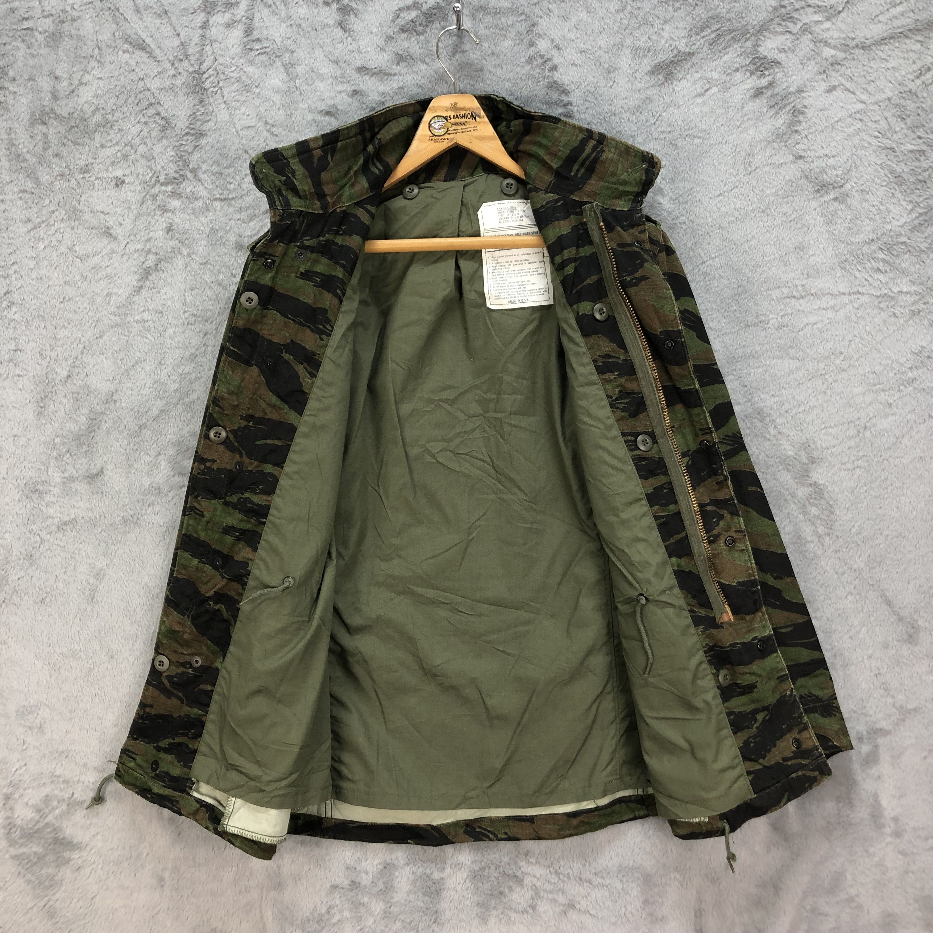 Alpha Industries ALPHA INDUSTRIES ARMY TIGER STRIPED FIELD JACKET #5495-193 Size US XS / EU 42 / 0 - 6 Thumbnail