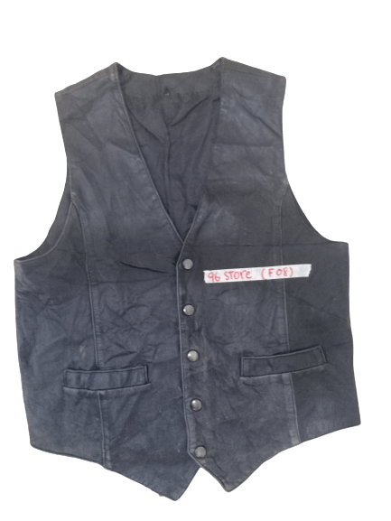Japanese Brand Custom Made Leather Vest Scovill Button Size US M / EU 48-50 / 2 - 1 Thumbnail