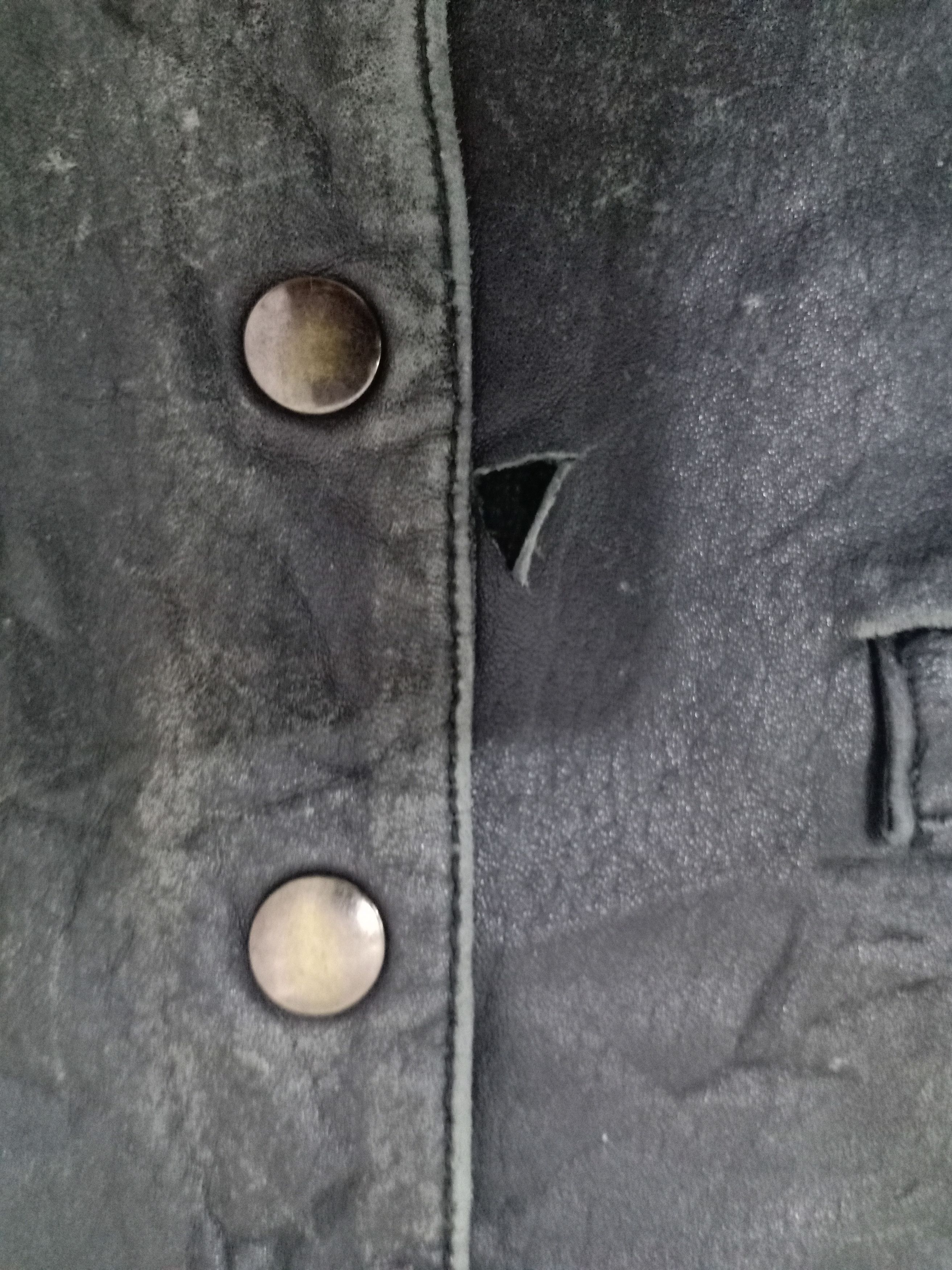 Japanese Brand Custom Made Leather Vest Scovill Button Size US M / EU 48-50 / 2 - 3 Thumbnail