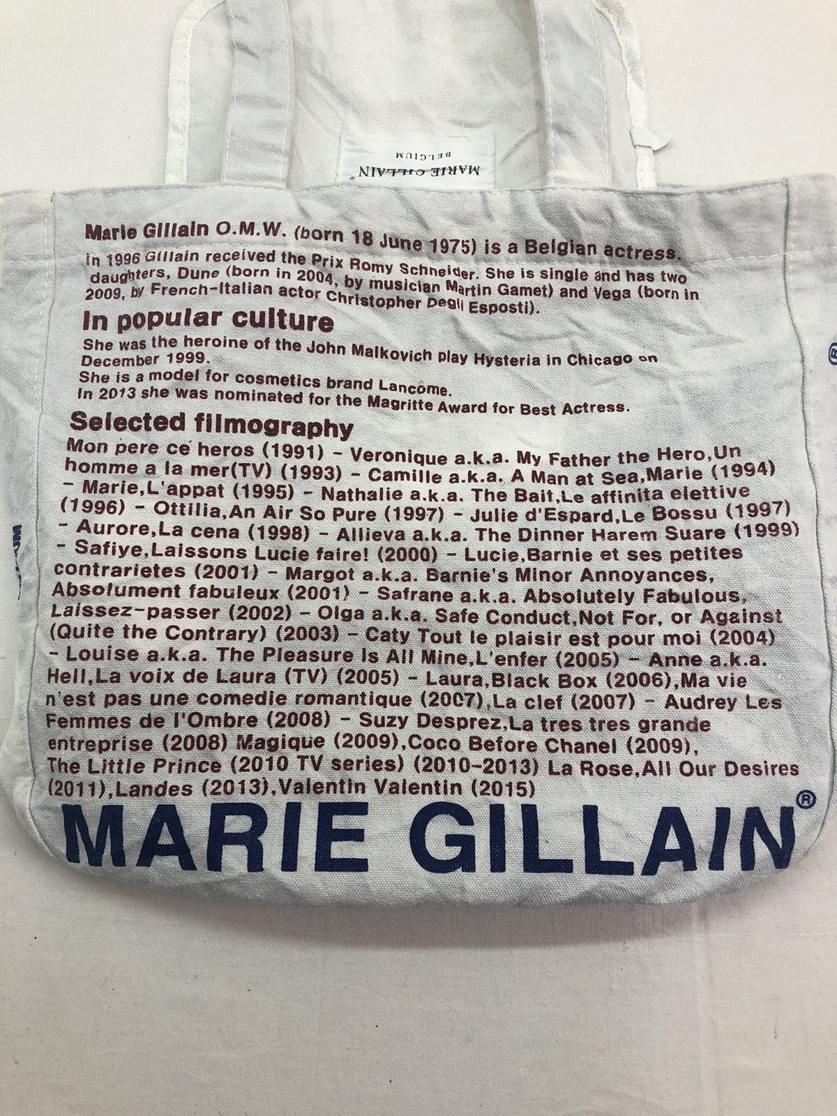Japanese Brand Marie Gallain Belgium Tote Bag Size ONE SIZE - 3 Thumbnail