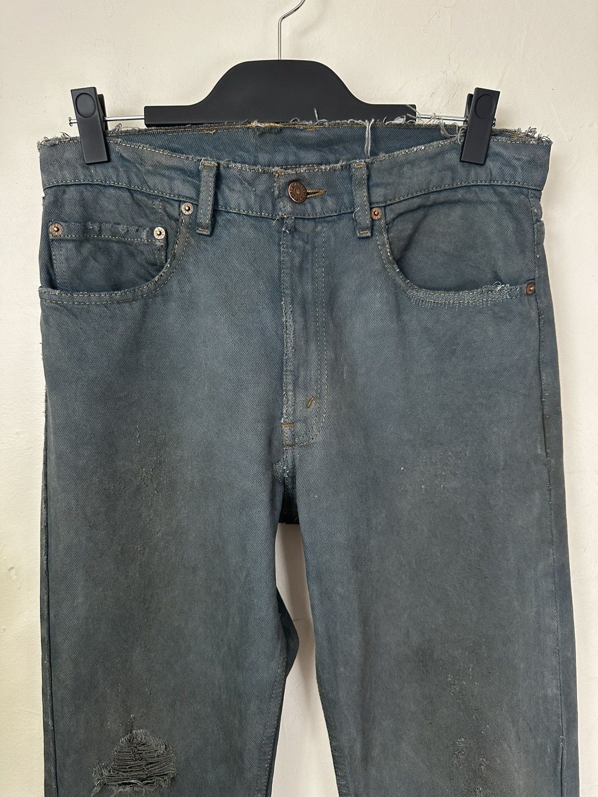 Levi's (31x31) VINTAGE CRAZY FADED TEAL Levi’s 505 JEANS Size US 31 - 3 Thumbnail