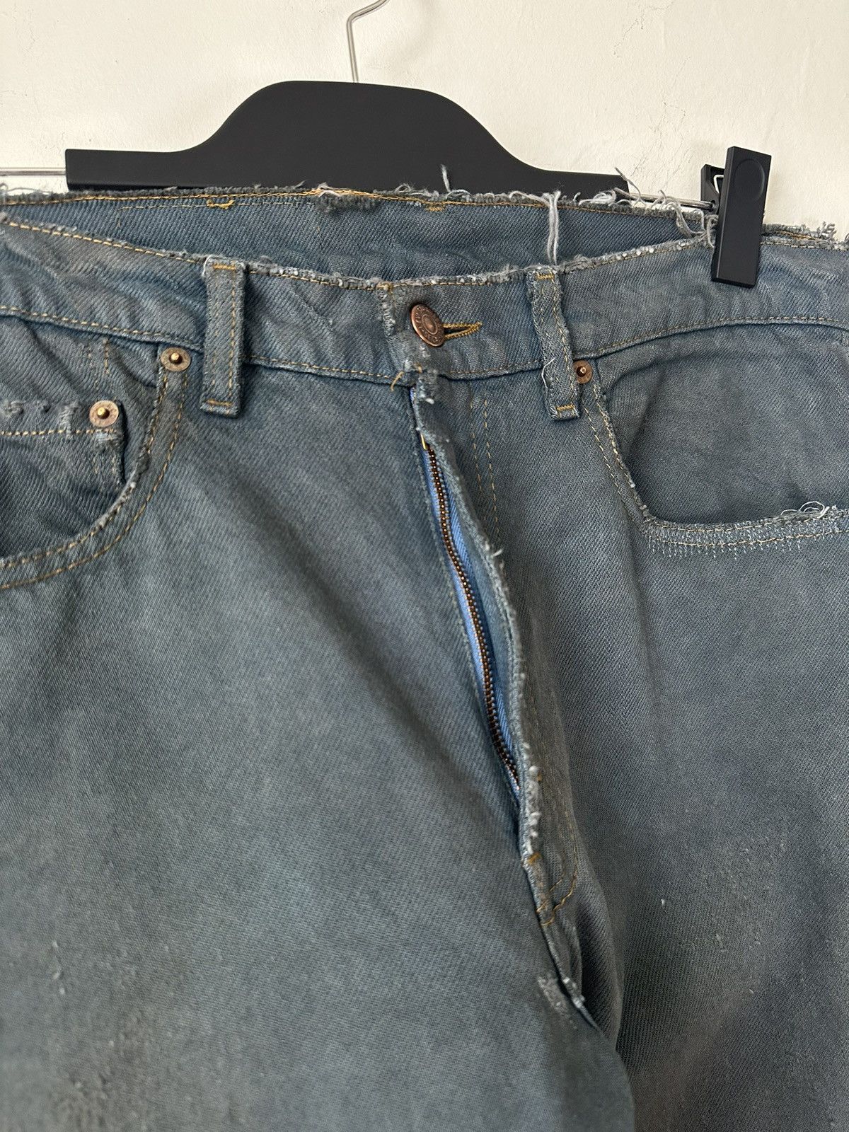 Levi's (31x31) VINTAGE CRAZY FADED TEAL Levi’s 505 JEANS Size US 31 - 9 Thumbnail