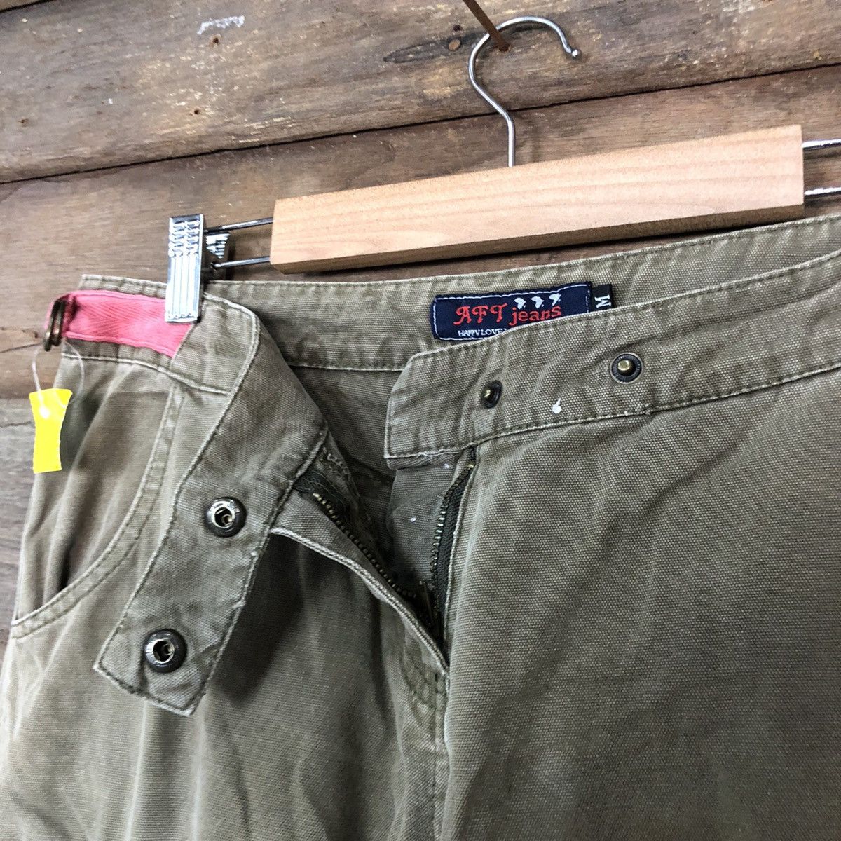 Japanese Brand DL AFT Jeans Brown Multipocket Tactical Cargo Pants #3811 Size 29" - 8 Thumbnail