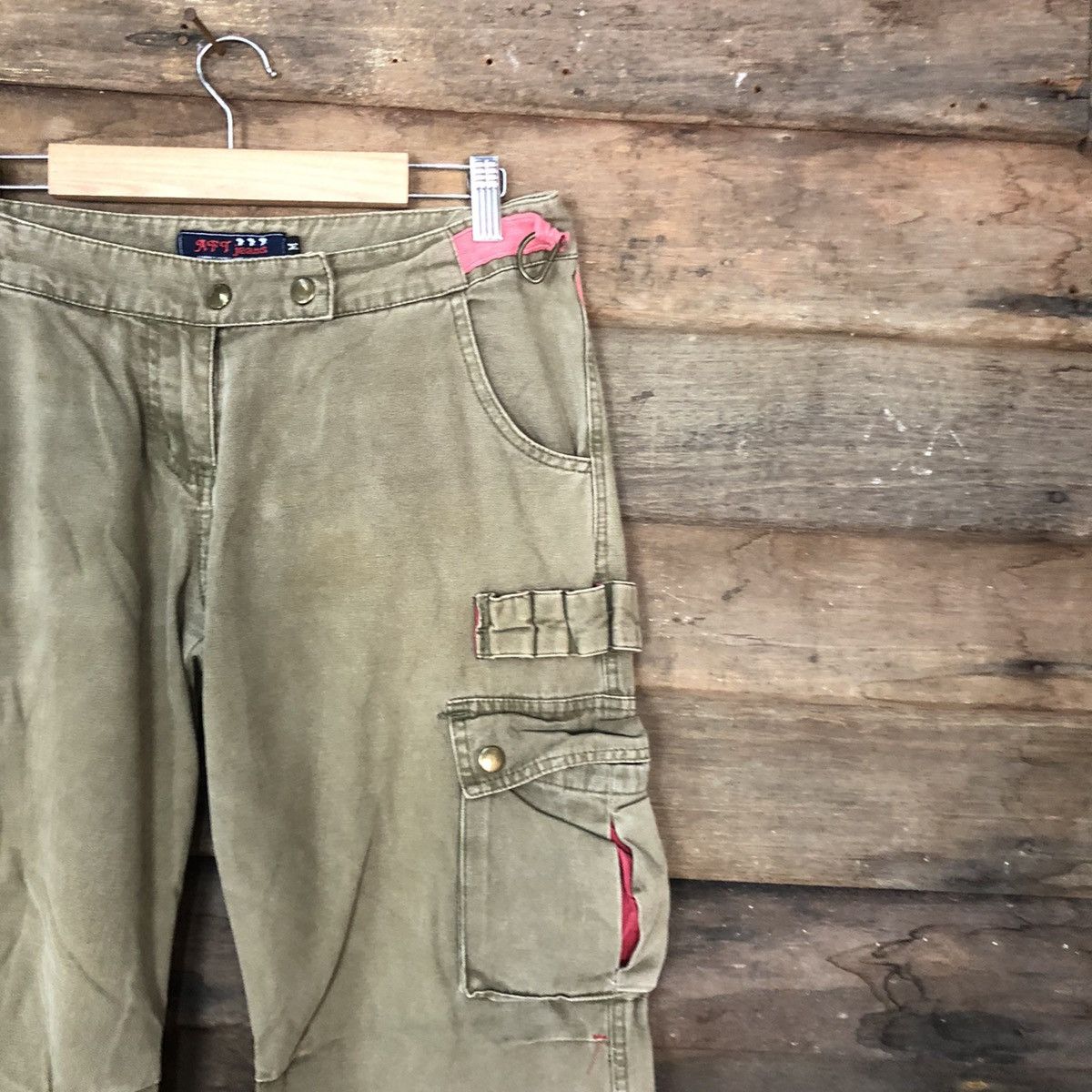 Japanese Brand DL AFT Jeans Brown Multipocket Tactical Cargo Pants #3811 Size 29" - 5 Thumbnail