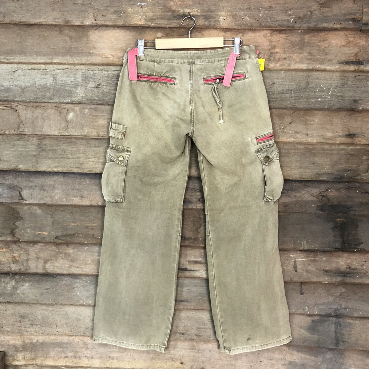 Japanese Brand DL AFT Jeans Brown Multipocket Tactical Cargo Pants #3811 Size 29" - 9 Thumbnail
