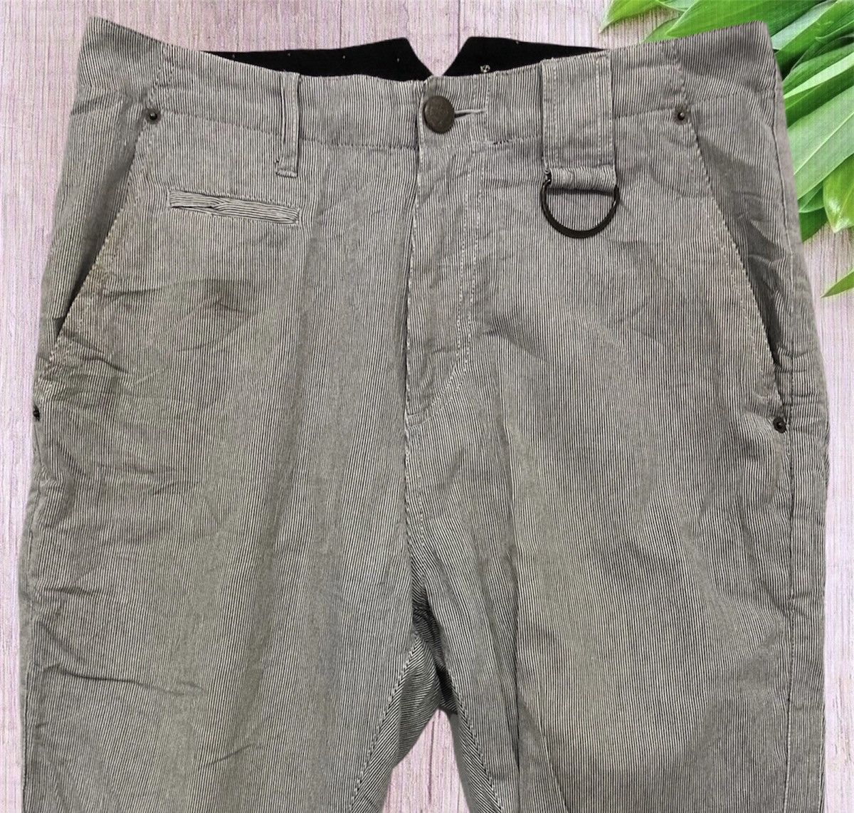 Japanese Brand PPFM 3 quarter stripe pants Size US 33 - 2 Thumbnail