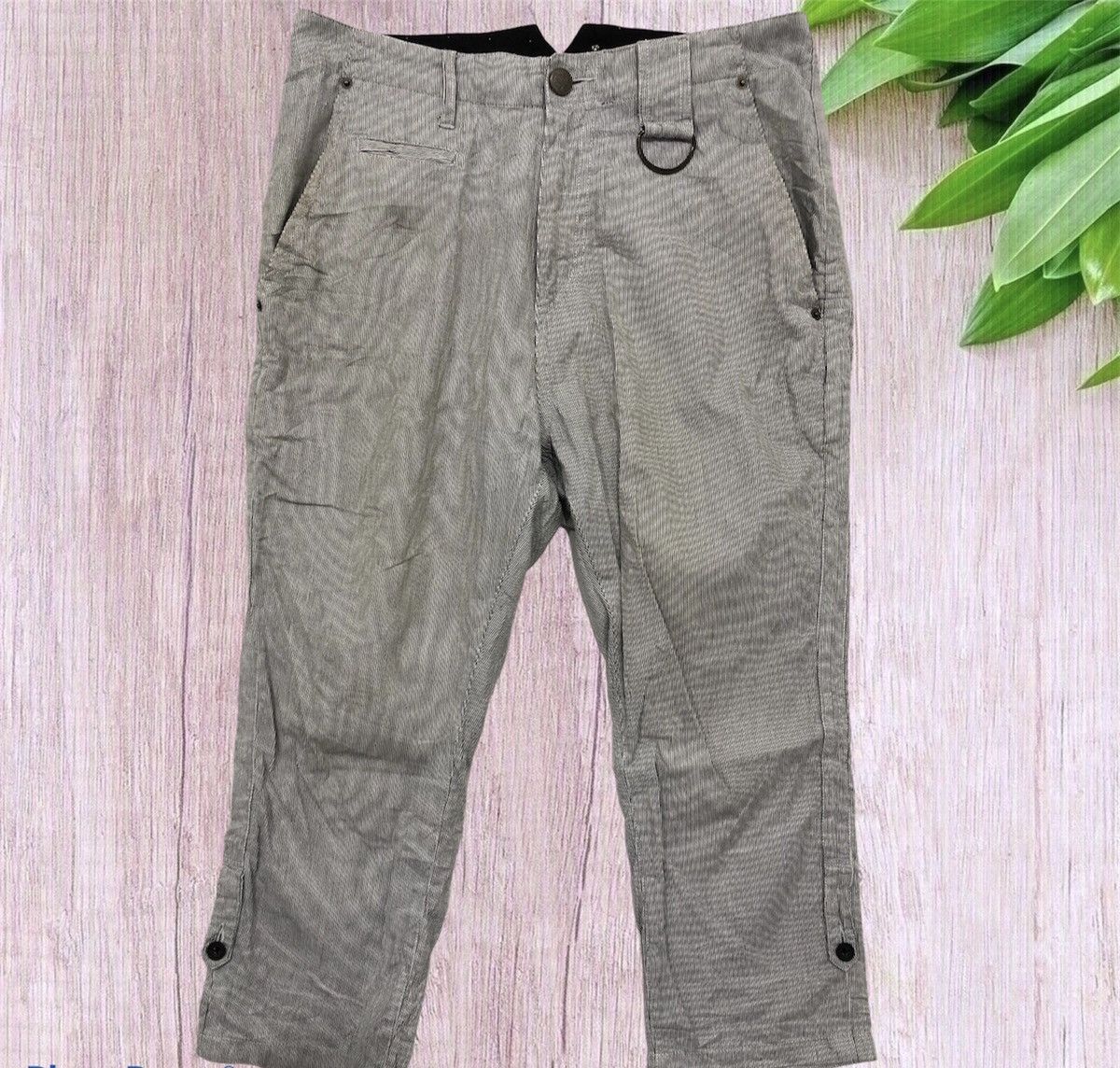Japanese Brand PPFM 3 quarter stripe pants Size US 33 - 1 Thumbnail