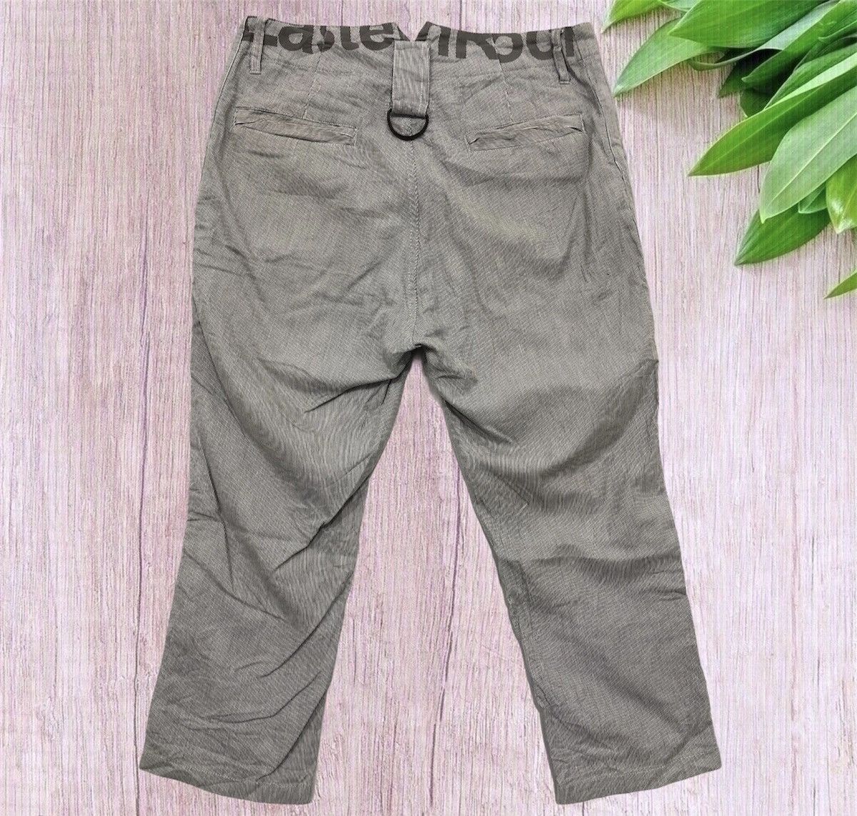 Japanese Brand PPFM 3 quarter stripe pants Size US 33 - 4 Thumbnail