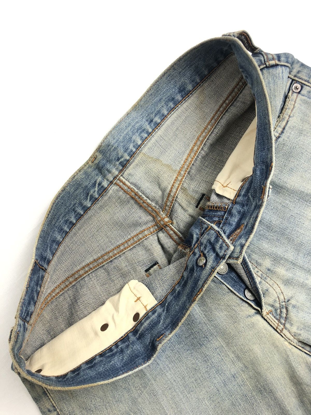 Japanese Brand Japanese Uniqlo Selvedge 2 Tone Color Denim Pants Size US 32 / EU 48 - 12 Thumbnail