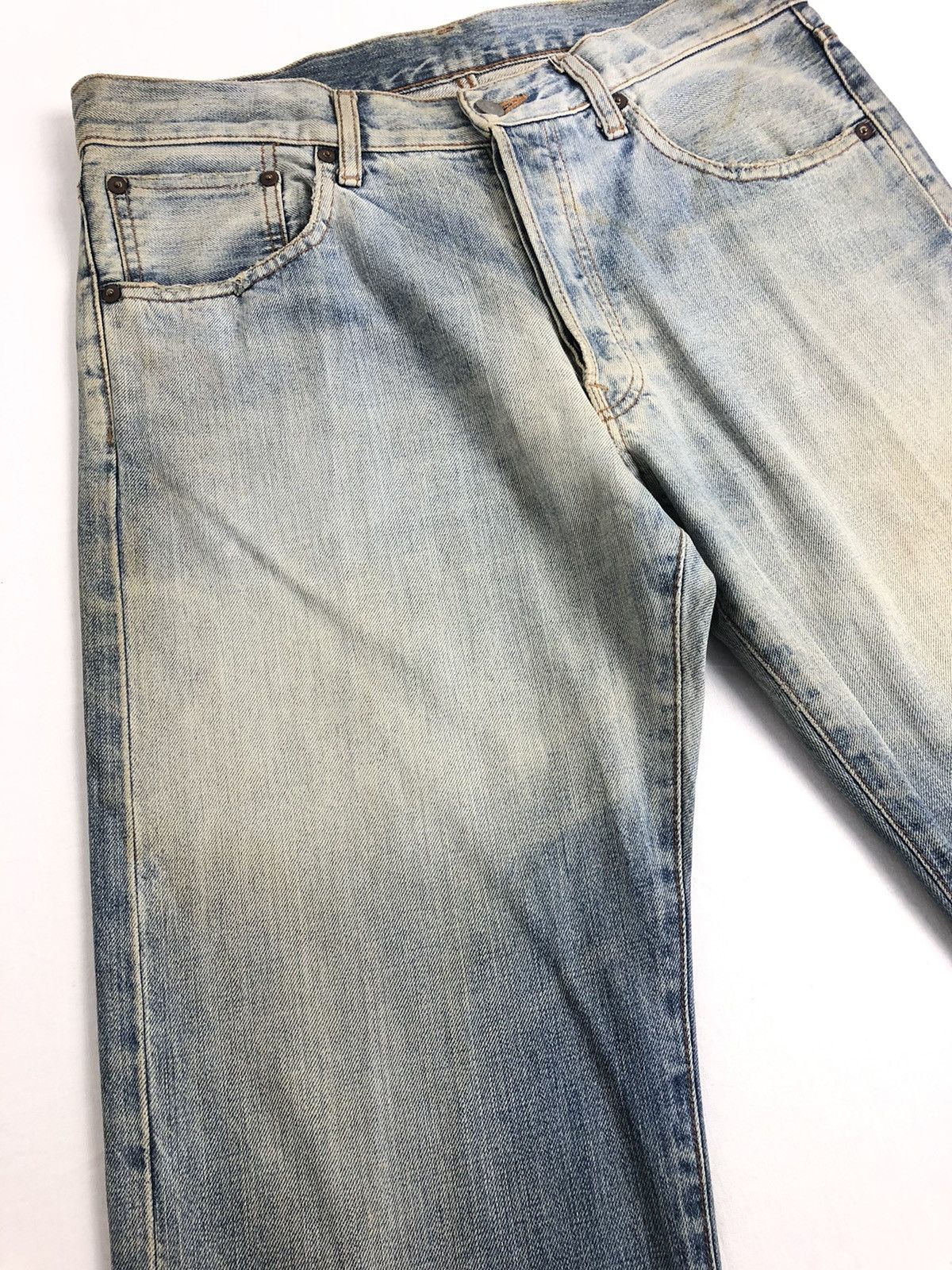 Japanese Brand Japanese Uniqlo Selvedge 2 Tone Color Denim Pants Size US 32 / EU 48 - 5 Thumbnail