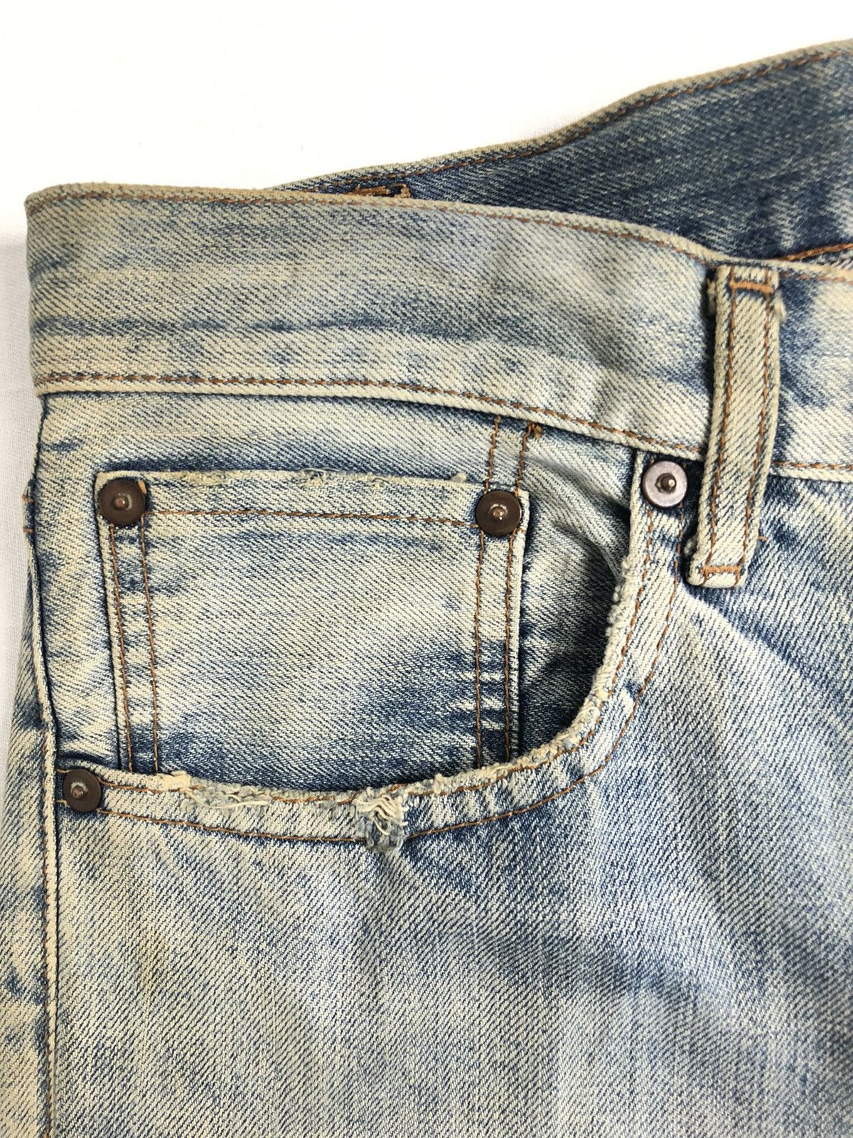 Japanese Brand Japanese Uniqlo Selvedge 2 Tone Color Denim Pants Size US 32 / EU 48 - 9 Thumbnail