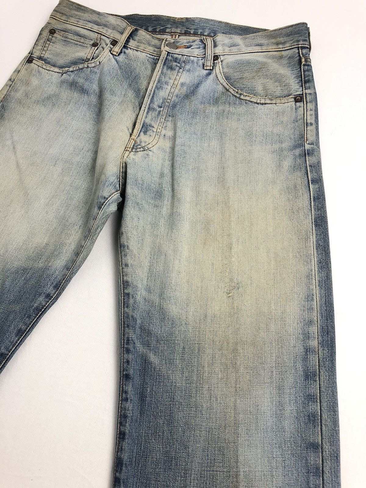Japanese Brand Japanese Uniqlo Selvedge 2 Tone Color Denim Pants Size US 32 / EU 48 - 3 Thumbnail