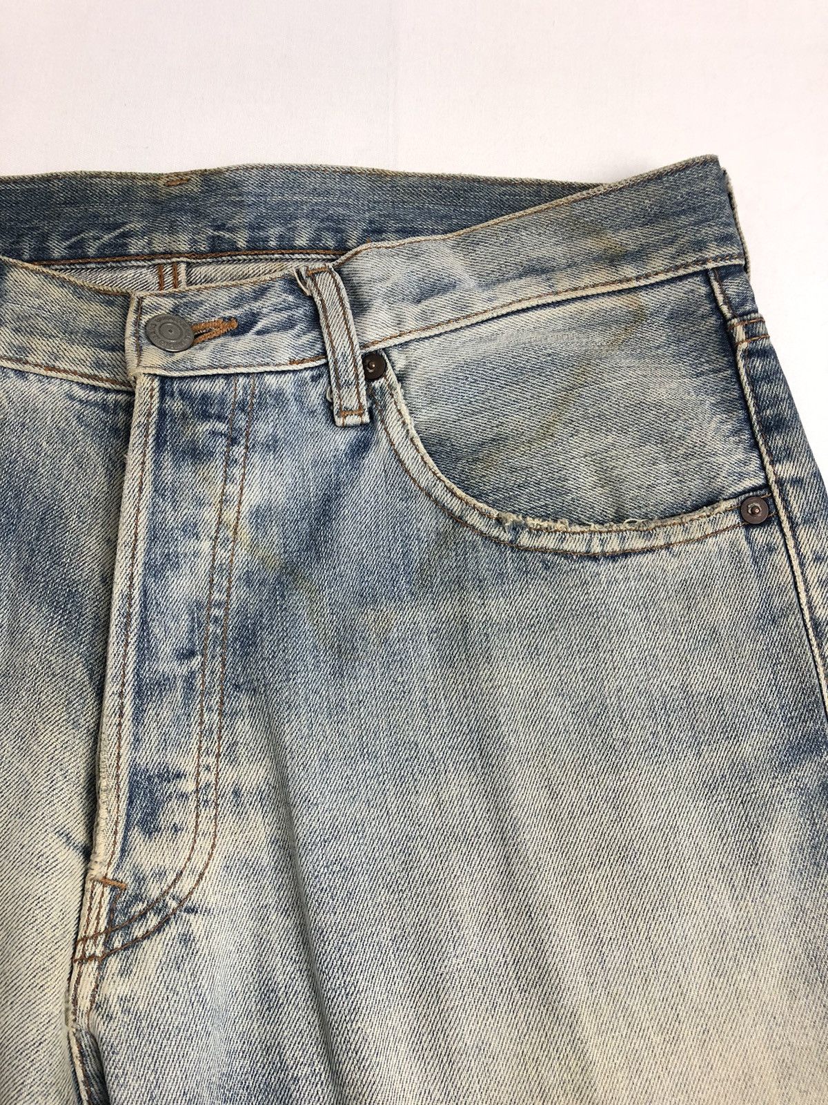 Japanese Brand Japanese Uniqlo Selvedge 2 Tone Color Denim Pants Size US 32 / EU 48 - 4 Thumbnail