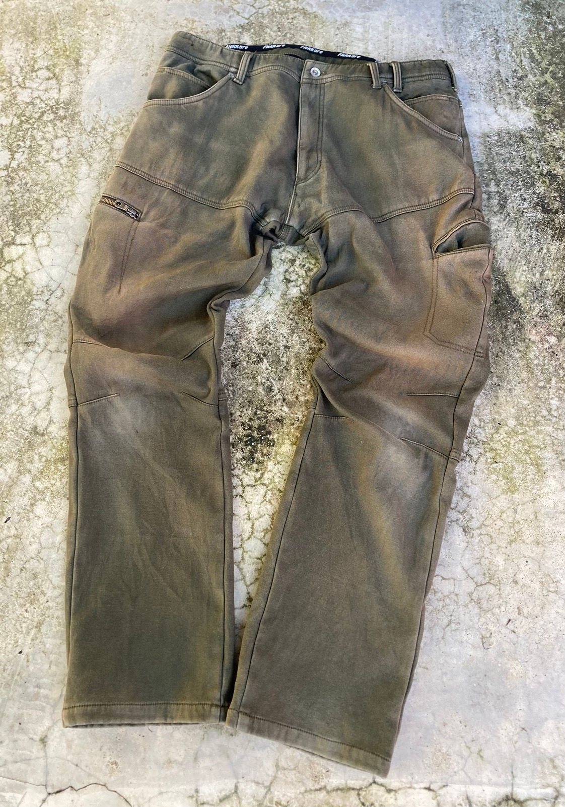 Pre-owned Archival Clothing X Avant Garde Fieldcore Cropped Pants Shabby Colour In Shabby Green