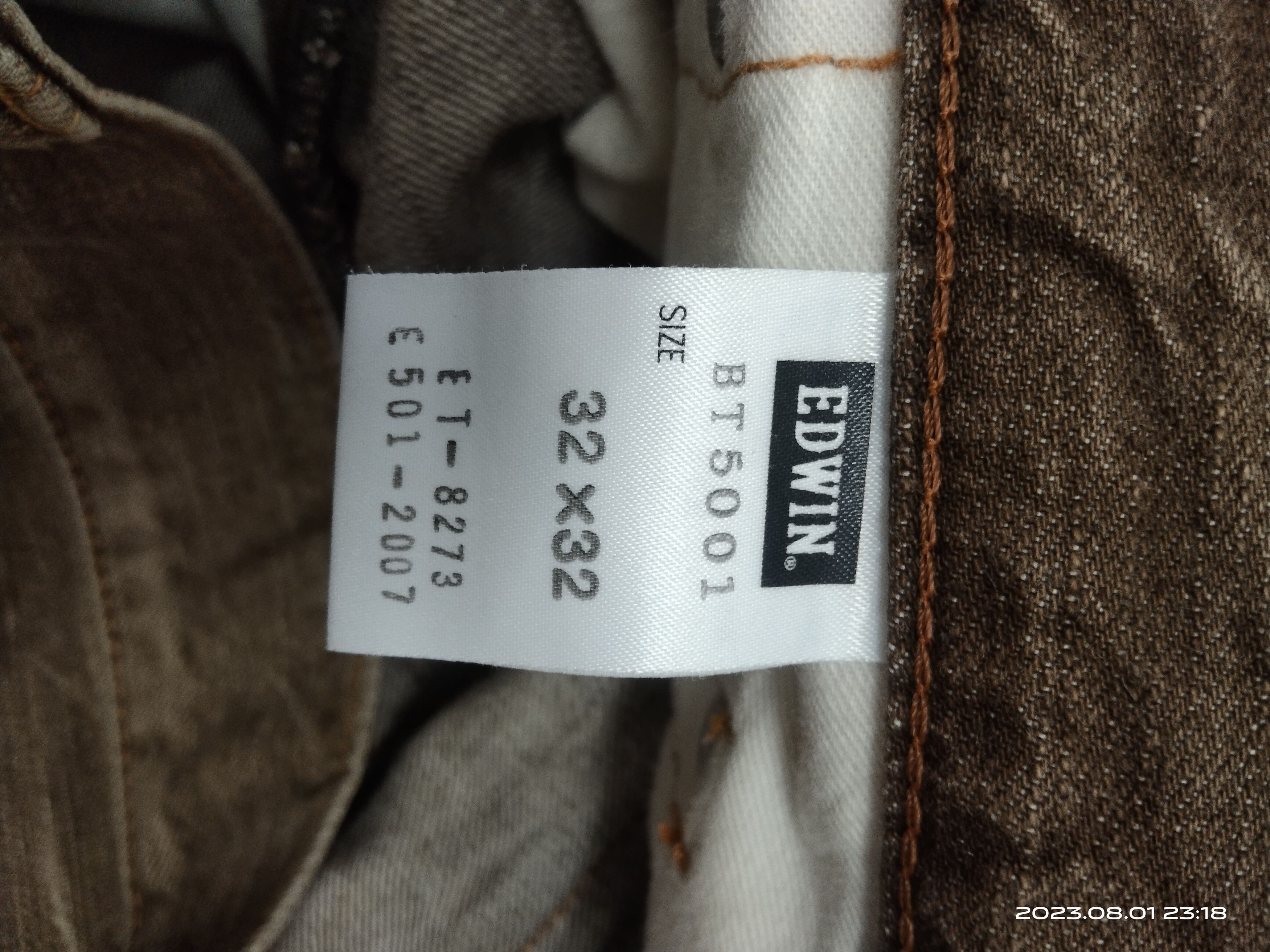 Vintage 503 FLARE SICK BROWN FADE BLUE TRIP DENIM PANTS Size US 33 - 7 Thumbnail