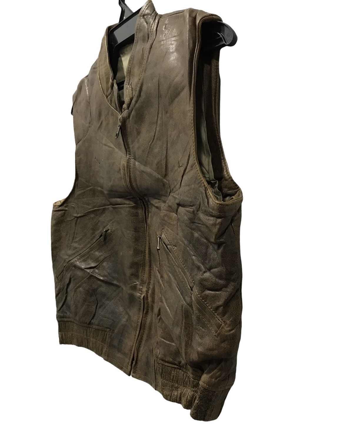 Vintage VINTAGE LEATHER JACKET VEST Size US M / EU 48-50 / 2 - 4 Thumbnail