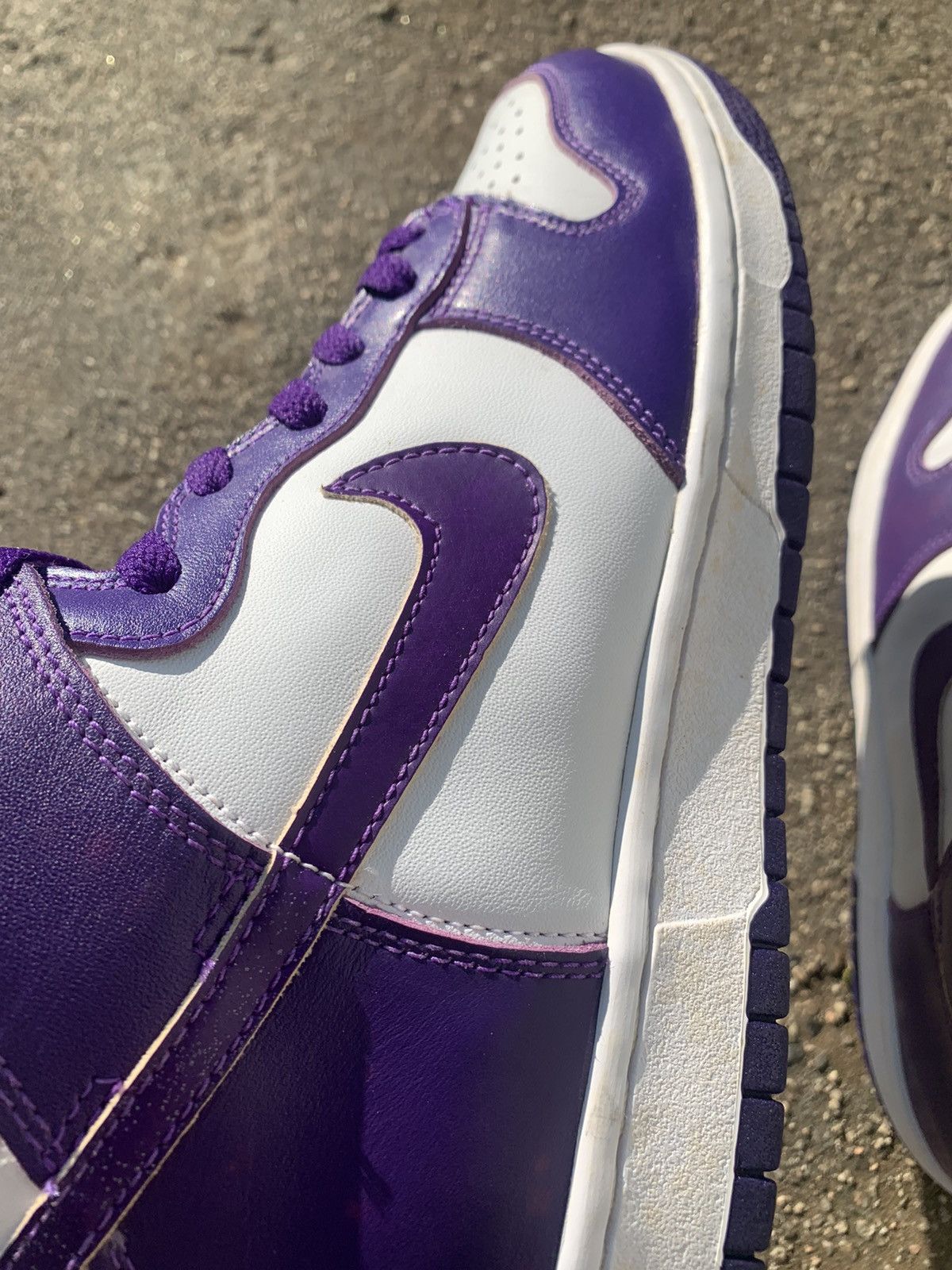 Nike Nike Dunk High LE 1999 City Attack Varsity Purple Size US 9.5 / EU 42-43 - 9 Thumbnail