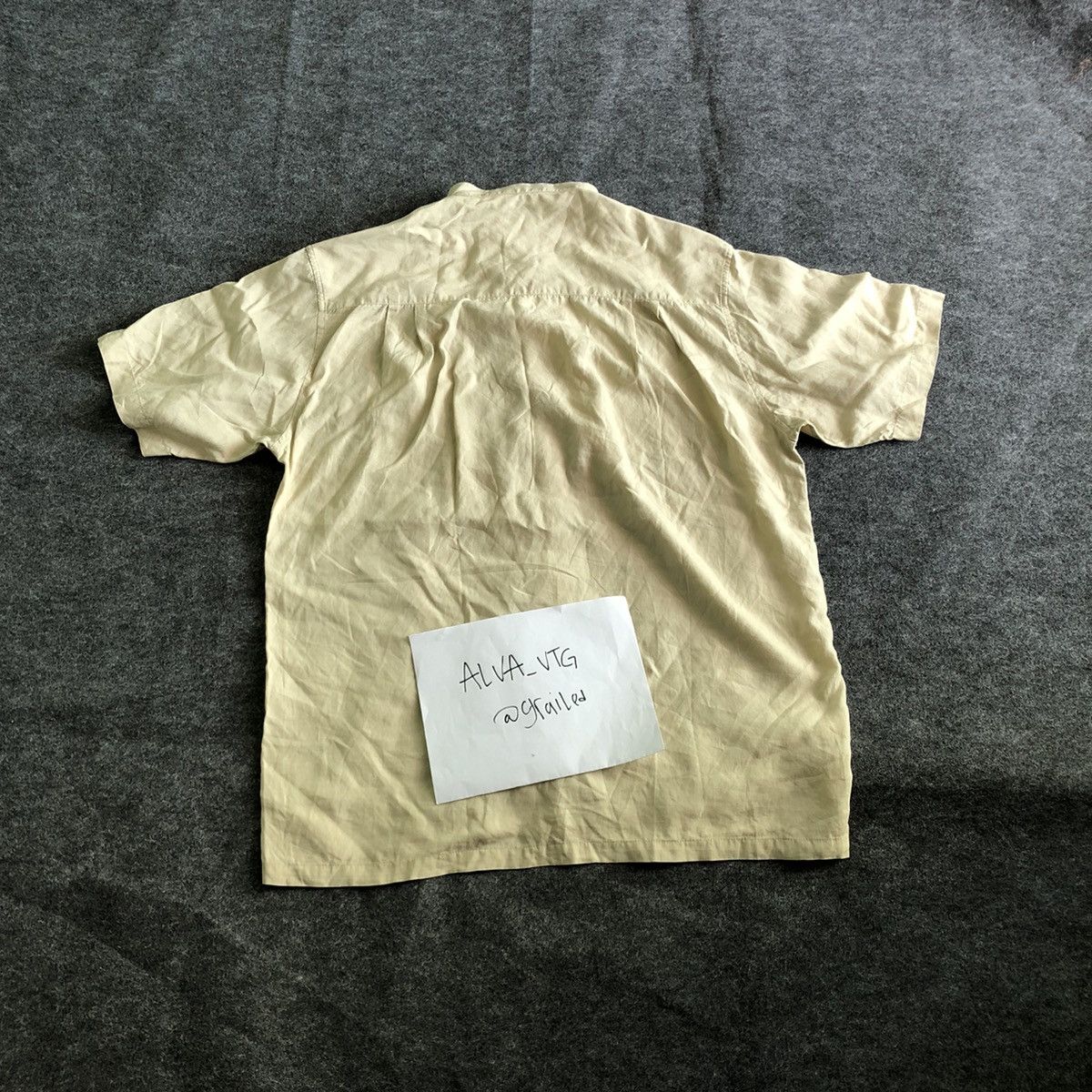 Balenciaga × Vintage Vintage Balenciaga Mandarin Colar Button Shirt Made In Japan Size US M / EU 48-50 / 2 - 2 Thumbnail