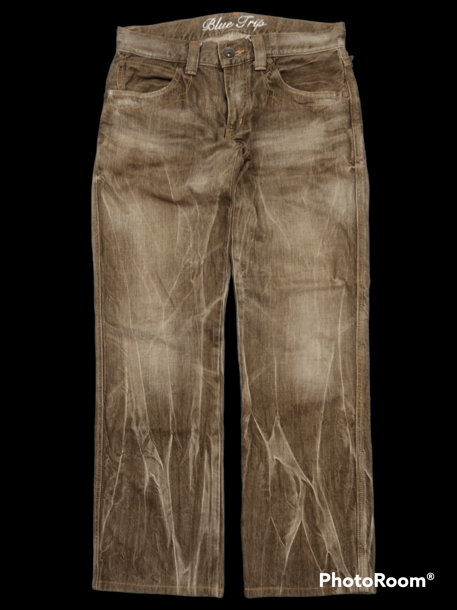 Edwin SICK WASHED BROWN BLUE TRIP DENIM PANTS Size US 32 / EU 48 - 1 Thumbnail