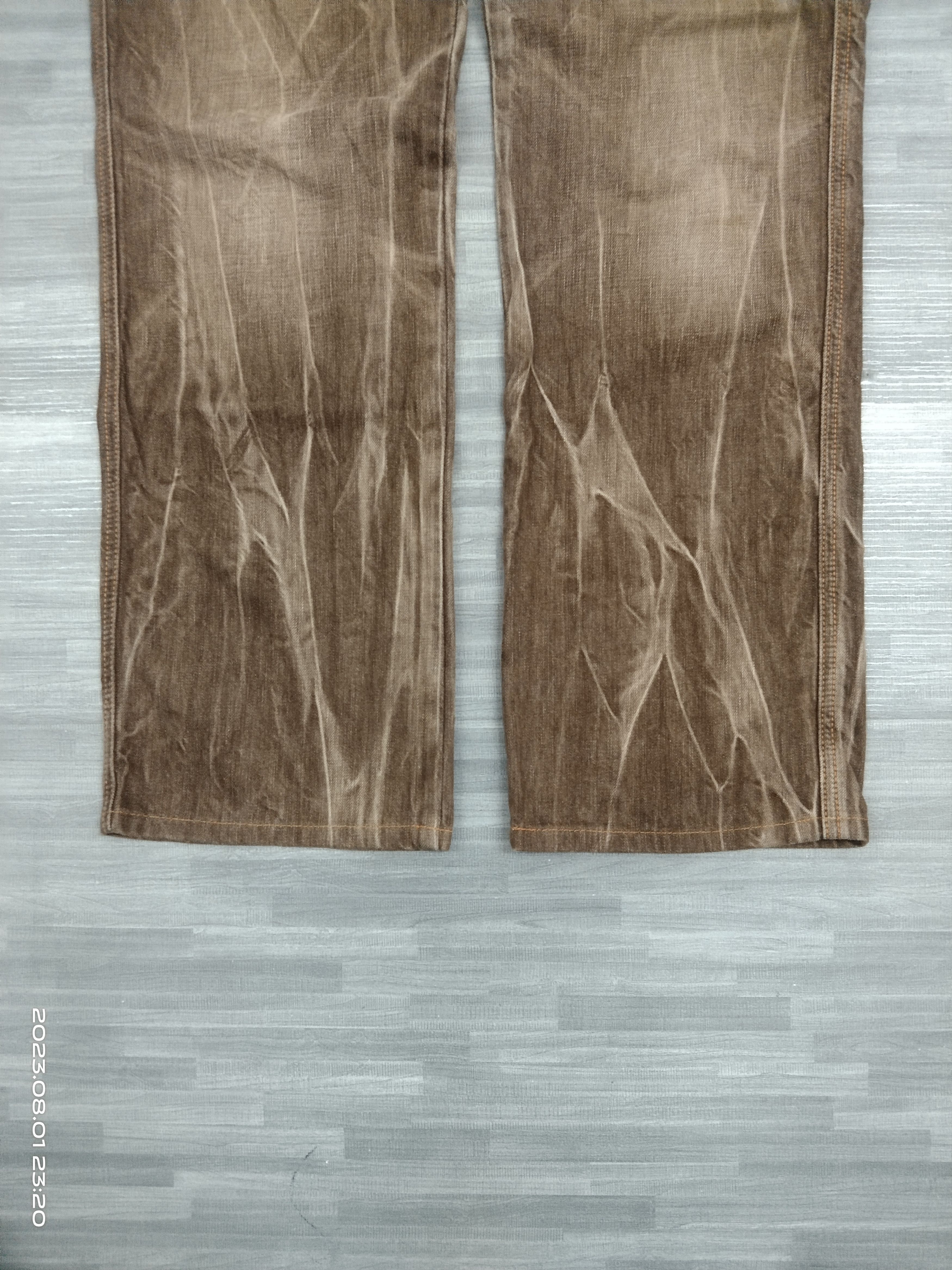Edwin SICK WASHED BROWN BLUE TRIP DENIM PANTS Size US 32 / EU 48 - 6 Thumbnail