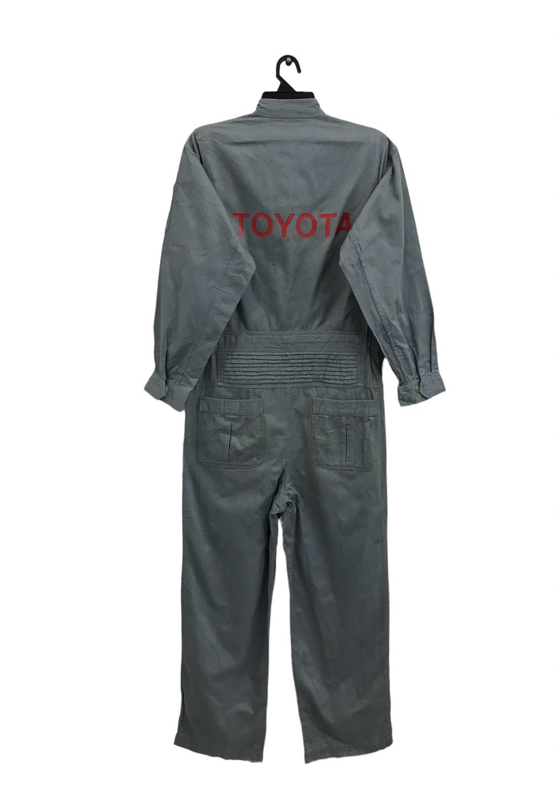 image of Overalls x Racing Vintage Toyota Jatex Excel Quality Toyota Overall /jumpsuits in Grey (Size 36)