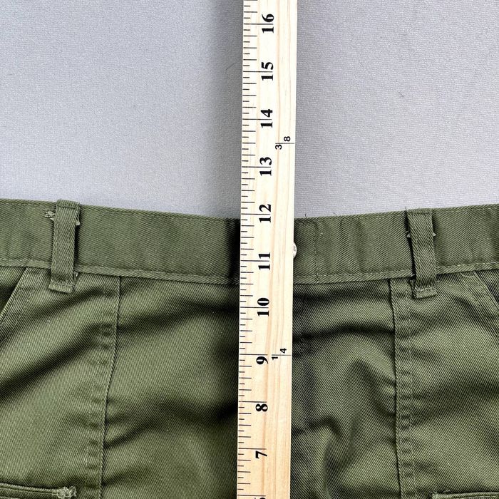 Vintage Vintage Boy Scouts Shorts Mens 36 Olive Green Cargo Uniform