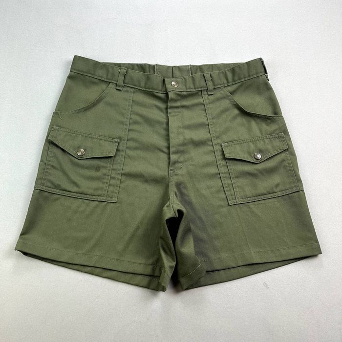 Vintage Vintage Boy Scouts Shorts Mens 36 Olive Green Cargo Uniform ...