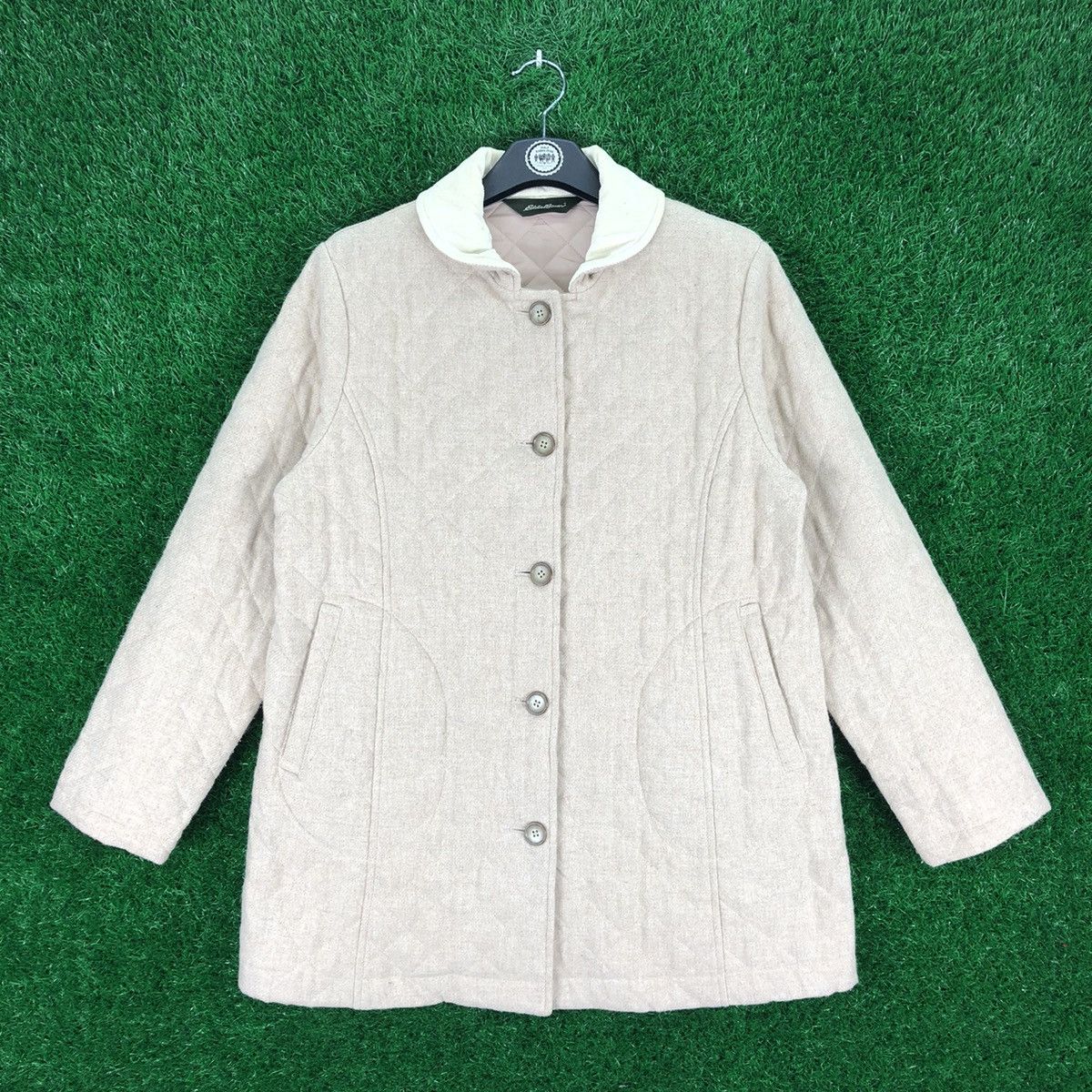 Eddie Bauer Vintage Eddie Bauer Quilted Wool Jacket Button up Size US M / EU 48-50 / 2 - 1 Thumbnail