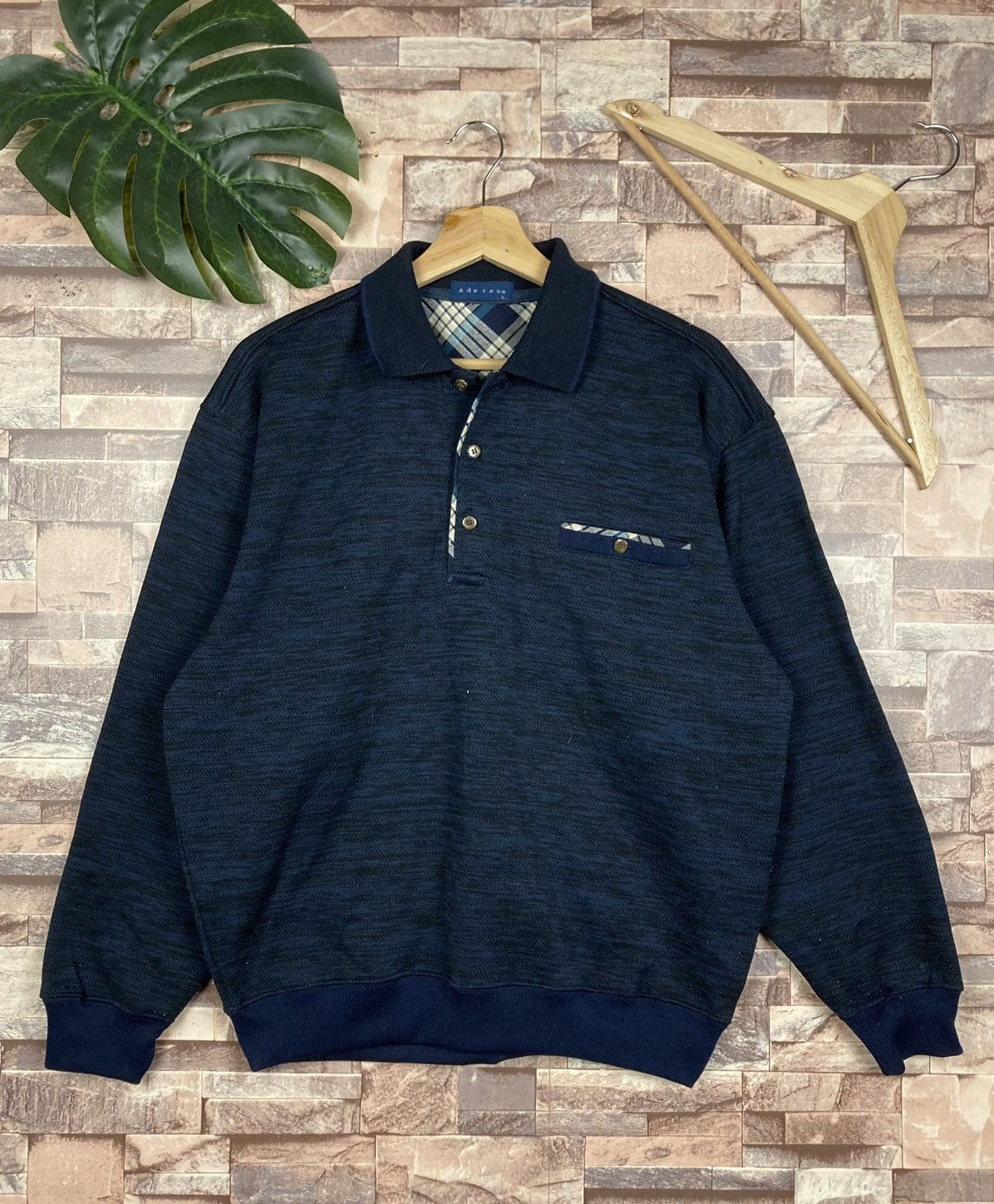 Japanese Brand Aderos Long Sleeve #43-3 Size US L / EU 52-54 / 3 - 1 Thumbnail