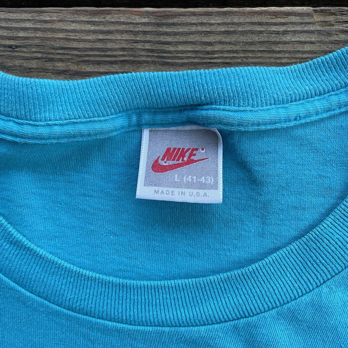 Nike × Vintage Vintage 90s Nike Just Do It Long Sleeve T Shirt Size US L / EU 52-54 / 3 - 3 Thumbnail