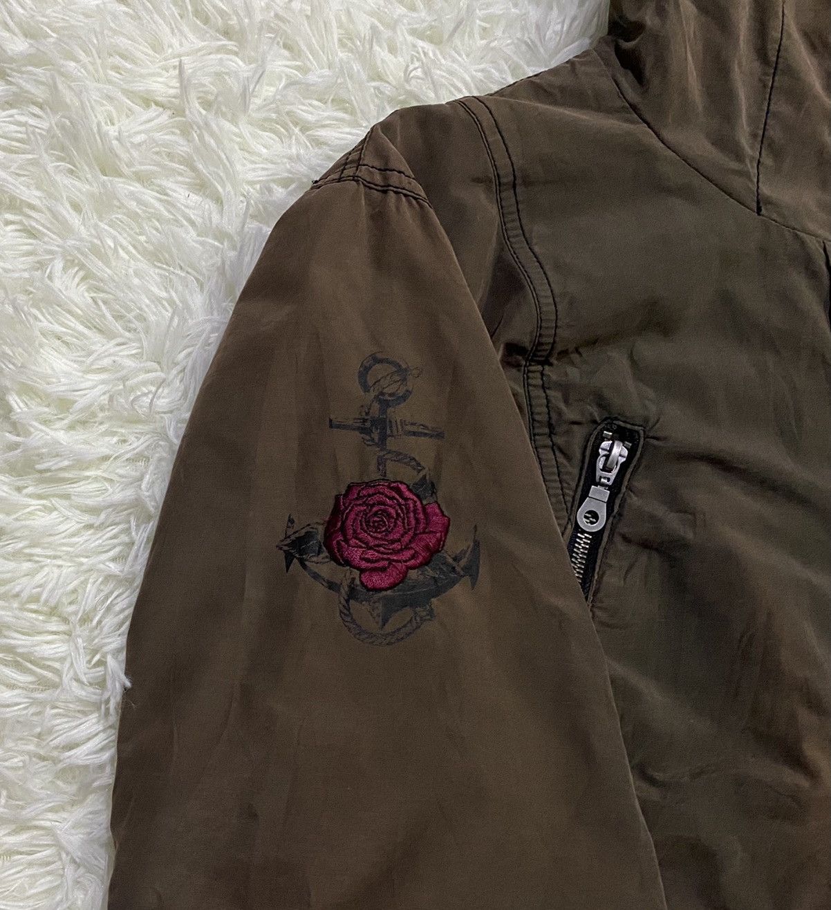 Von Dutch 💥Rare💥Von Dutch Love Addict Faded Fullzip Fishtail Jacket Size US M / EU 48-50 / 2 - 5 Thumbnail