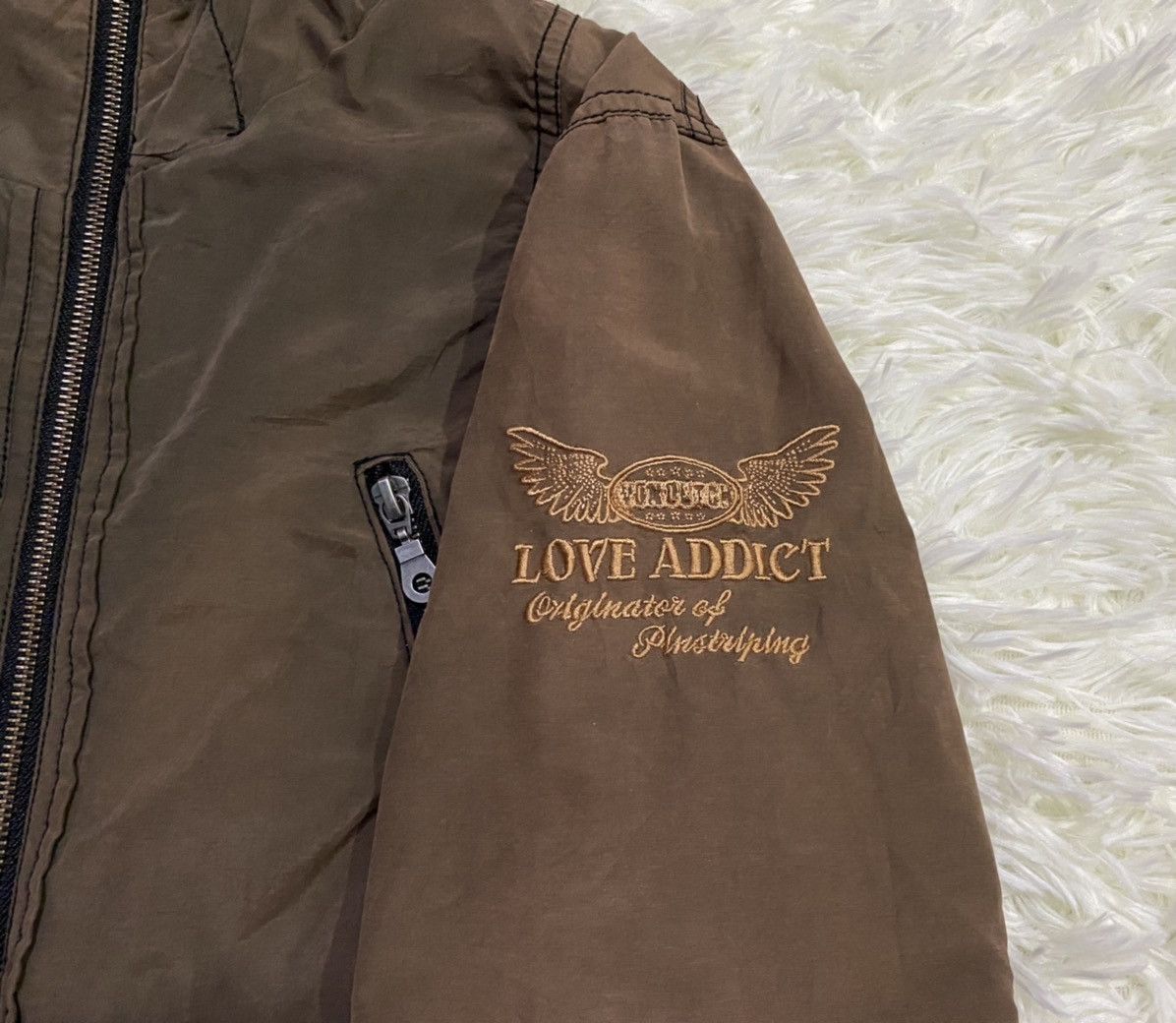 Von Dutch 💥Rare💥Von Dutch Love Addict Faded Fullzip Fishtail Jacket Size US M / EU 48-50 / 2 - 4 Thumbnail