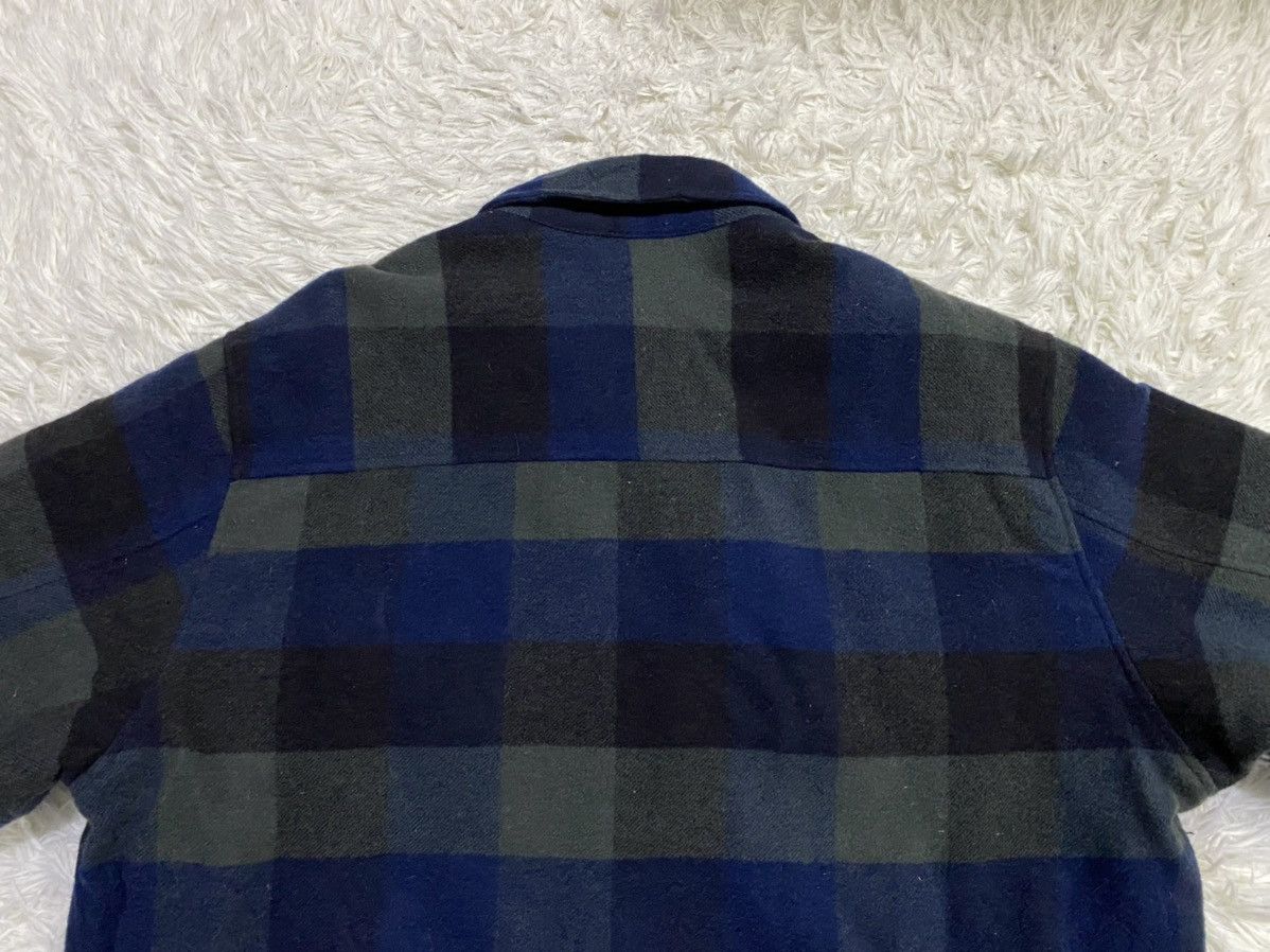 Flannel Vintage Uniqlo Quilted Wool Blend Checked Flannel Size US XL / EU 56 / 4 - 7 Thumbnail