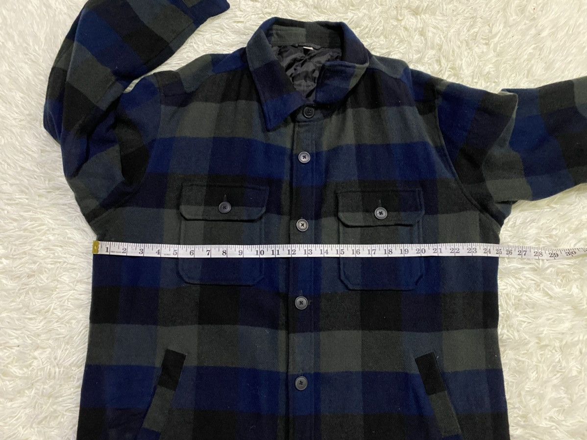 Flannel Vintage Uniqlo Quilted Wool Blend Checked Flannel Size US XL / EU 56 / 4 - 12 Thumbnail