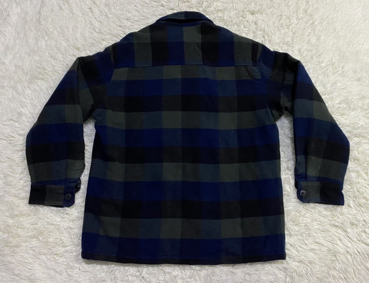 Flannel Vintage Uniqlo Quilted Wool Blend Checked Flannel Size US XL / EU 56 / 4 - 5 Thumbnail