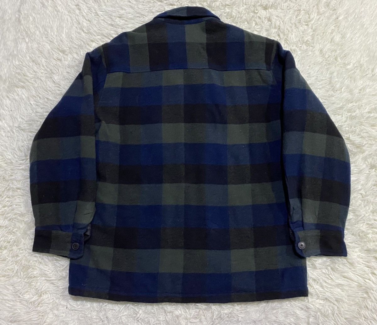Flannel Vintage Uniqlo Quilted Wool Blend Checked Flannel Size US XL / EU 56 / 4 - 6 Thumbnail