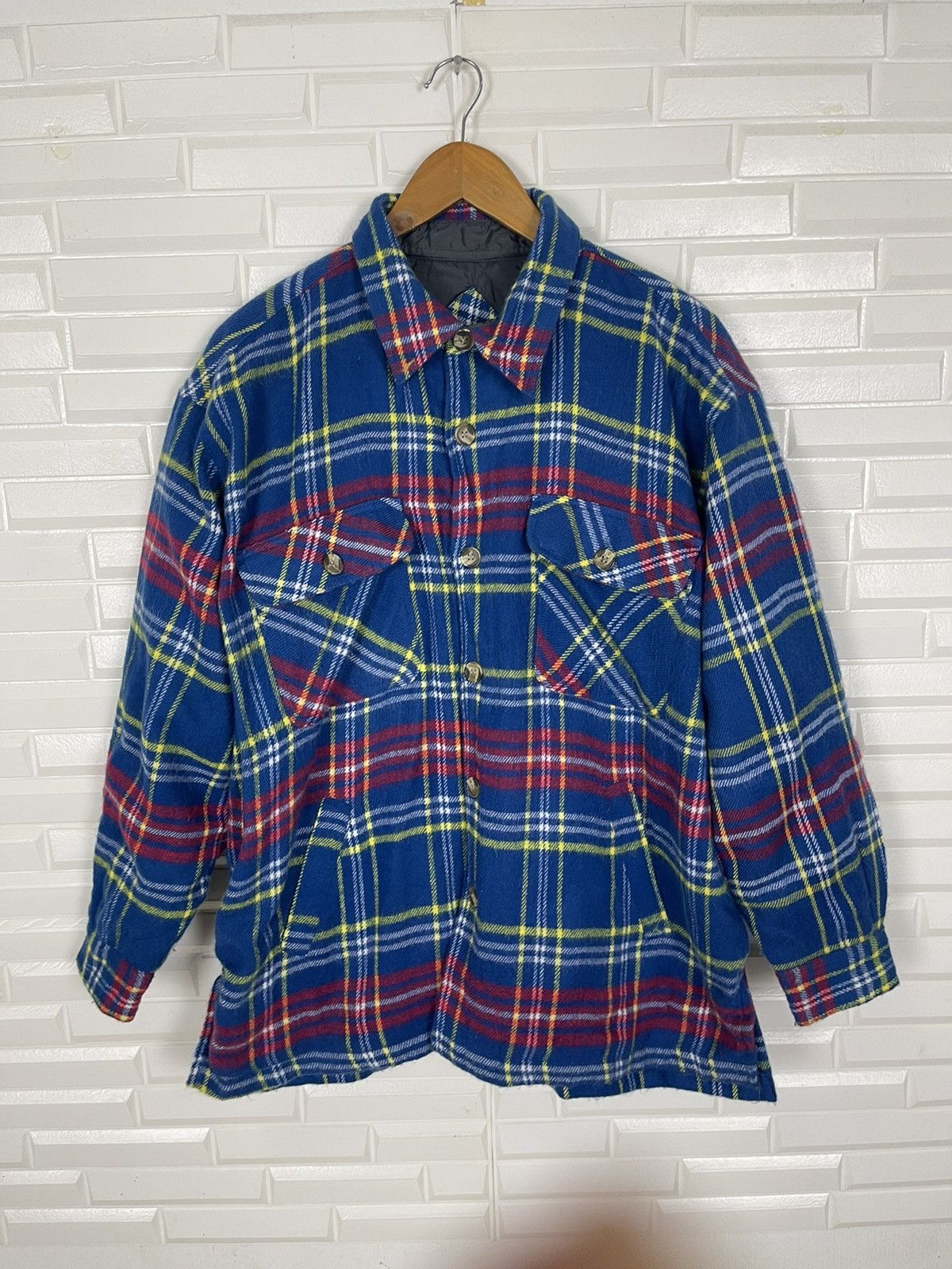 Flannel × Vintage Vintage Japanese Flannel Jacket Tartan Streetwear Size US XL / EU 56 / 4 - 2 Thumbnail