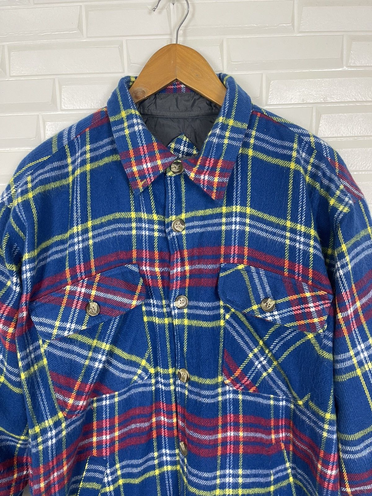 Flannel × Vintage Vintage Japanese Flannel Jacket Tartan Streetwear Size US XL / EU 56 / 4 - 1 Thumbnail