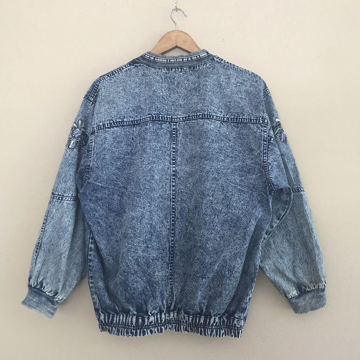 Japanese Brand Jeans Bomber/Varsity Jacket Floral Design Size US L / EU 52-54 / 3 - 6 Thumbnail