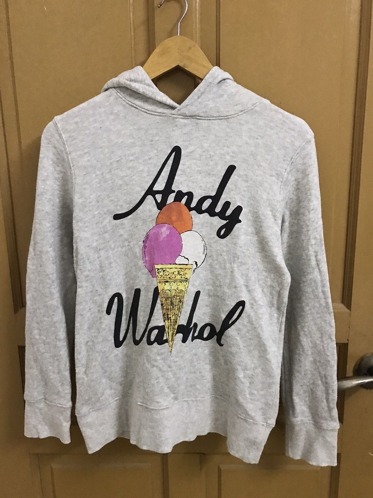 Andy Warhol × Uniqlo Vintage Andy Warhol Pullover Hoodie Ice Cream Art Design Size US S / EU 44-46 / 1 - 1 Thumbnail